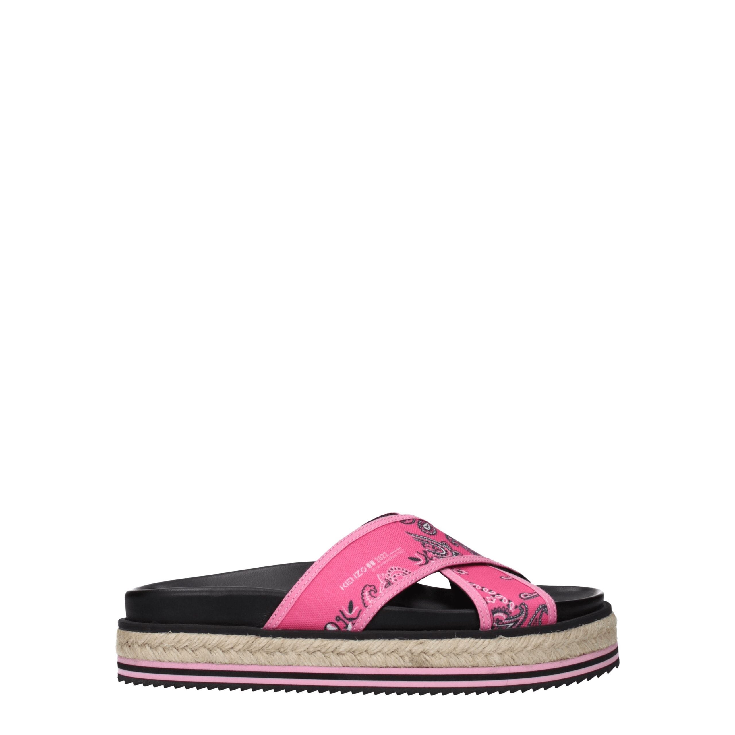 Kenzo – Rosa Stoff-Slipper