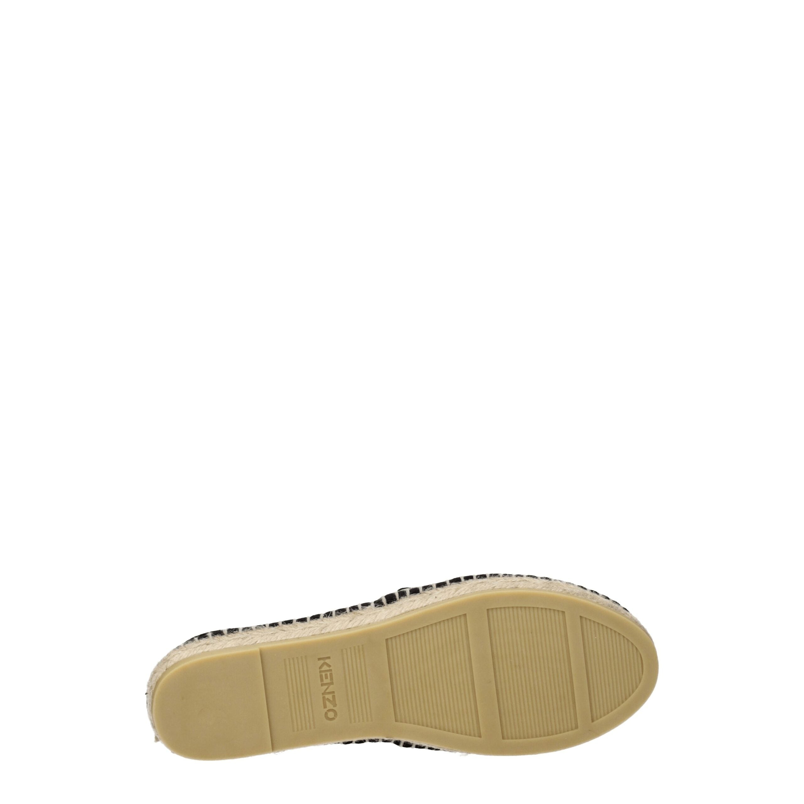 Kenzo Schwarze Stoff-Espadrilles