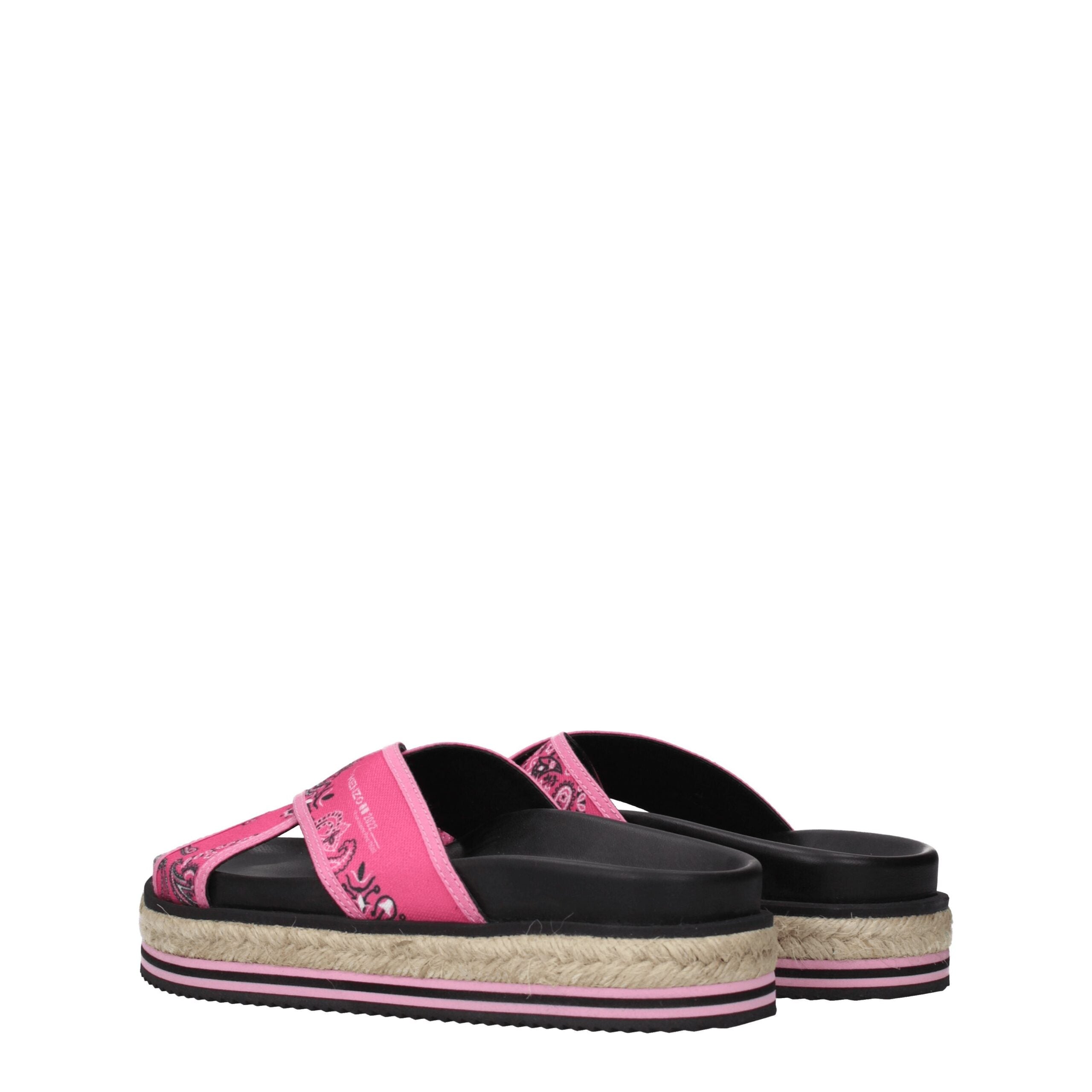 Kenzo – Rosa Stoff-Slipper