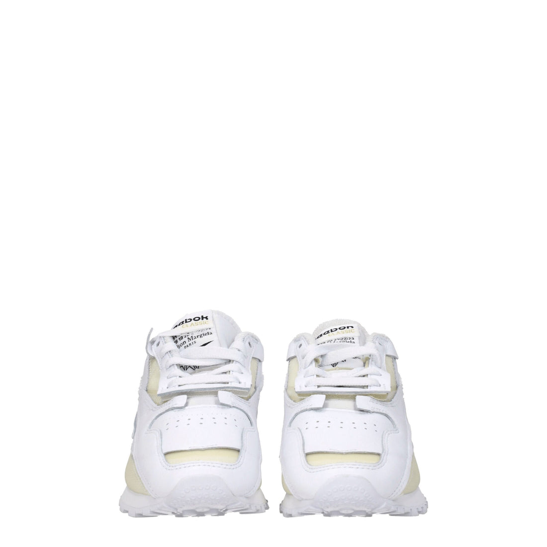 Maison Margiela White Leather Athletic Sneakers