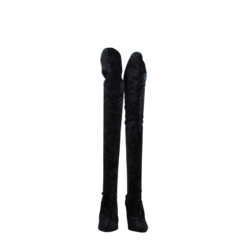 Paris Texas Black Velvet Boot