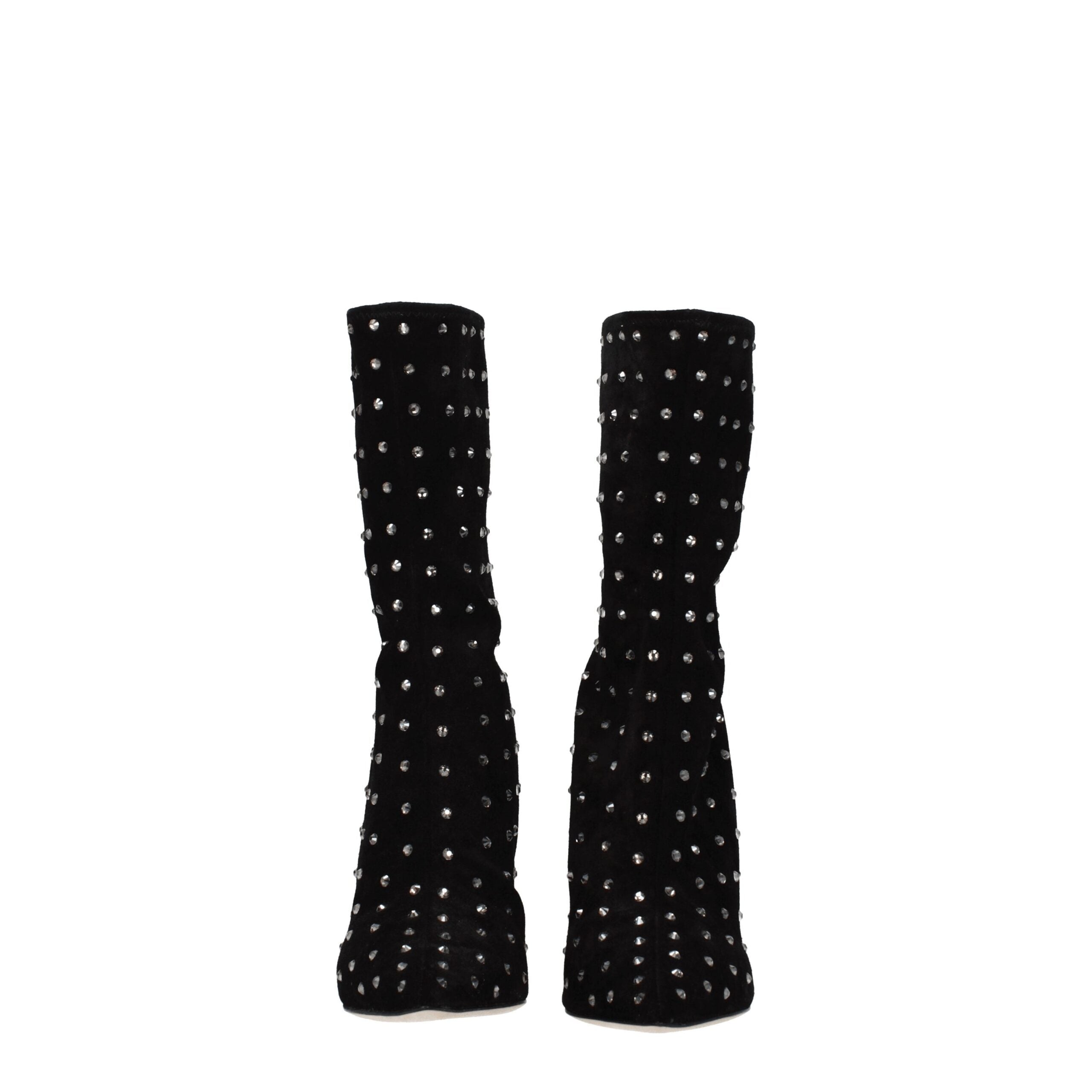 Paris Texas Black Leather Ankle