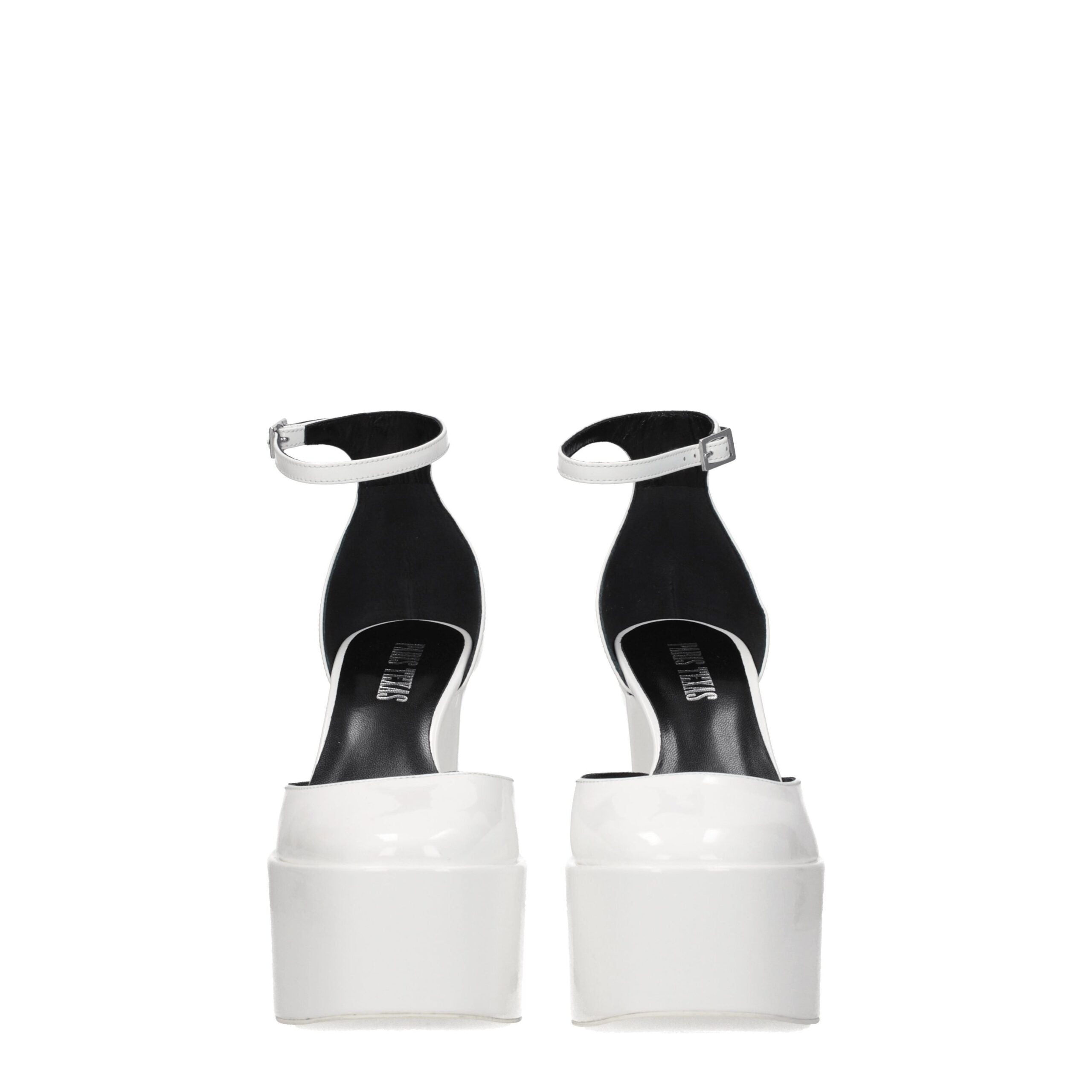 Paris Texas White Leather Sandal