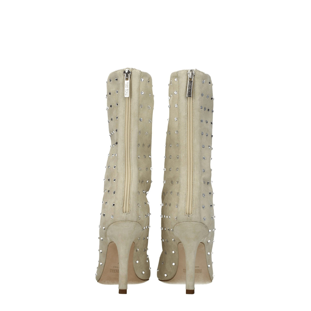 Paris Texas Beige Leather Ankle