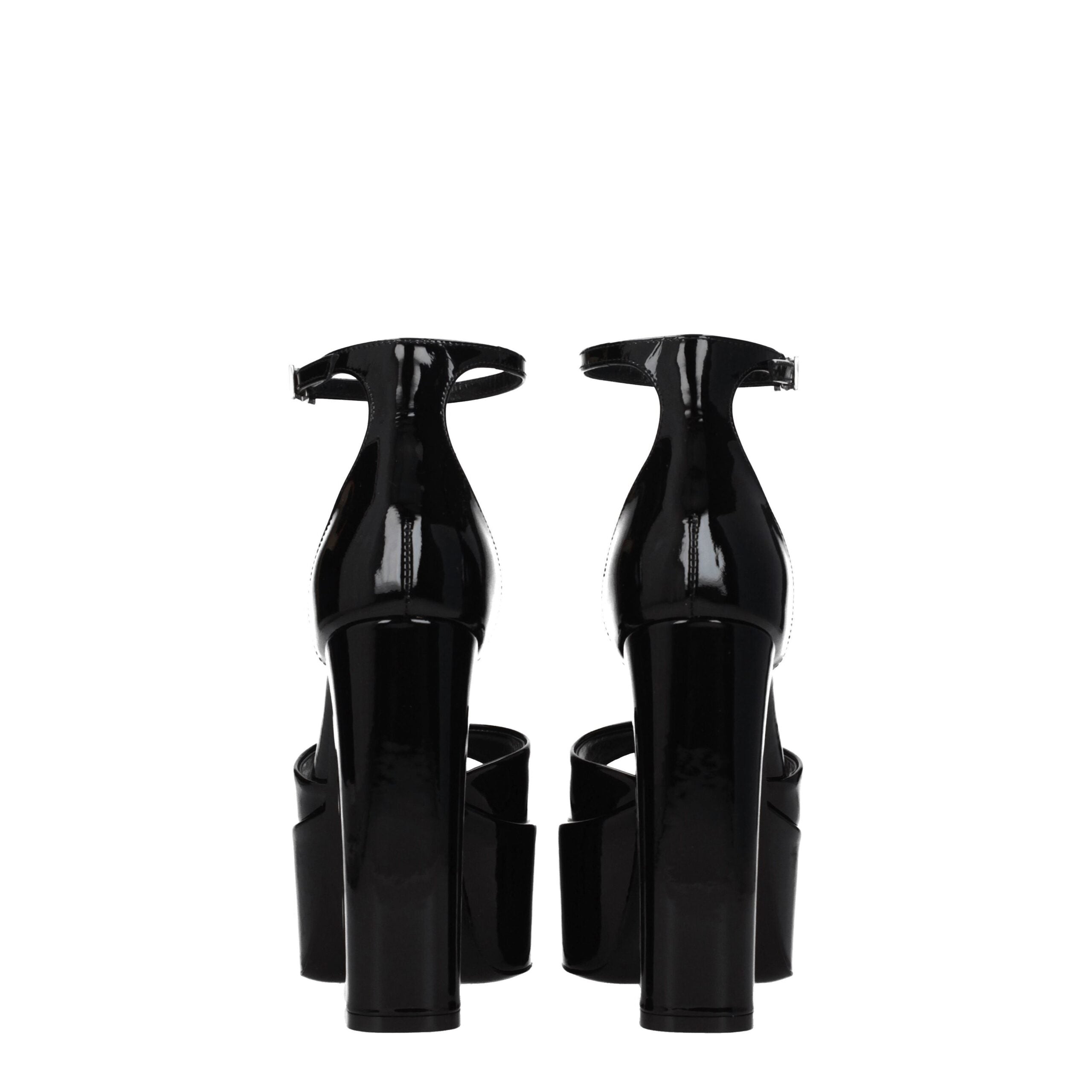 Paris Texas Black Leather Sandal
