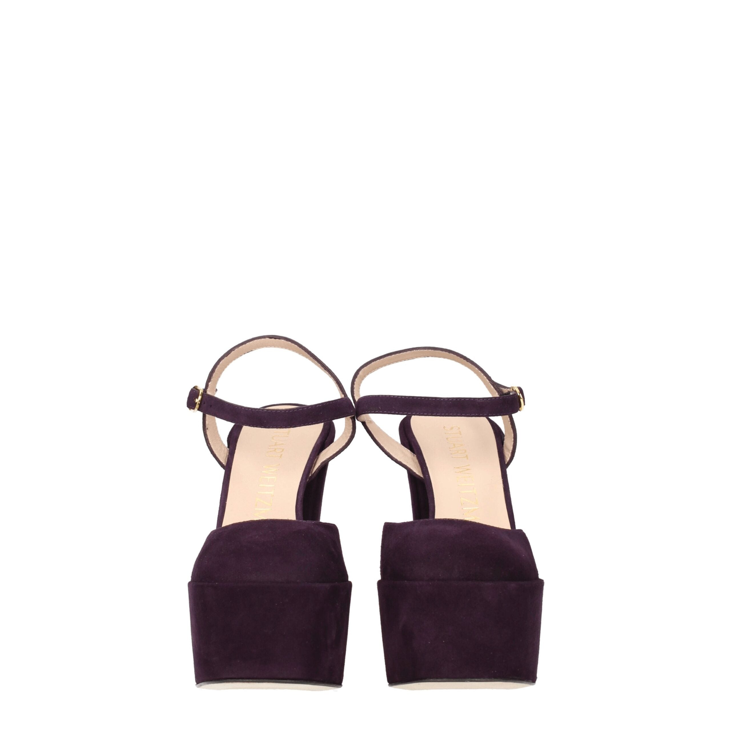 Stuart Weitzman Purple Leather Sandal