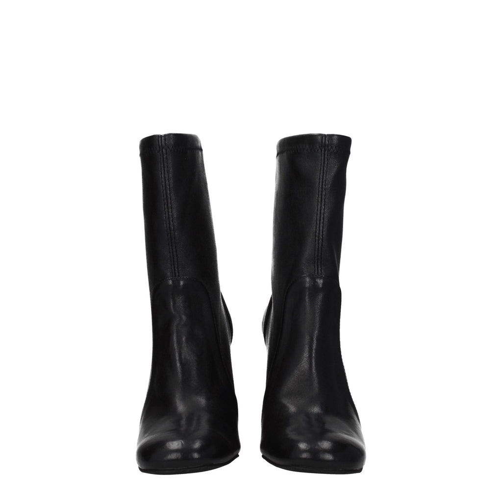 Stuart Weitzman Black Leather Ankle