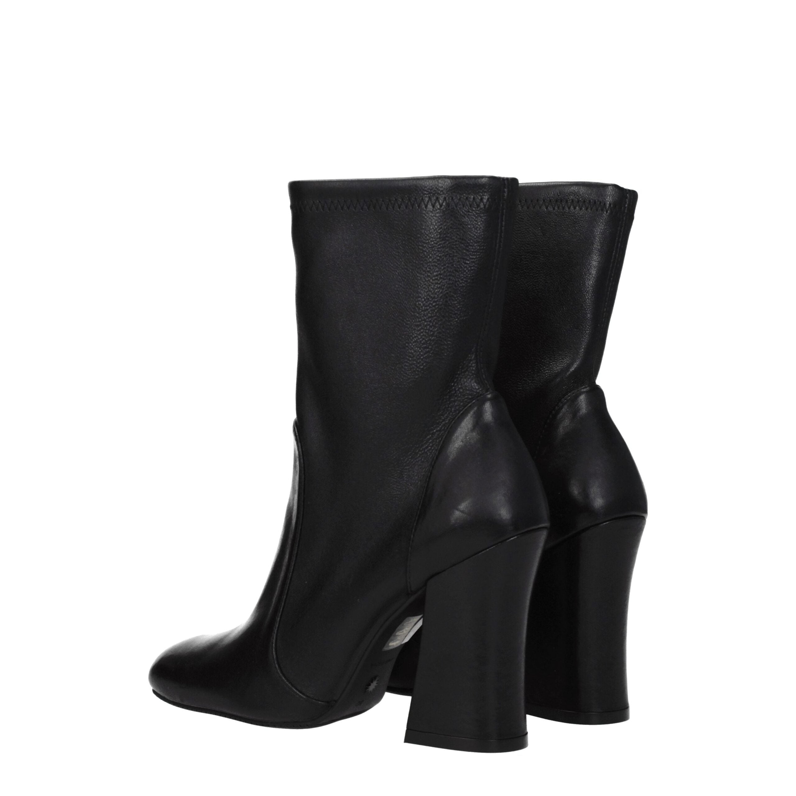Stuart Weitzman Black Leather Ankle