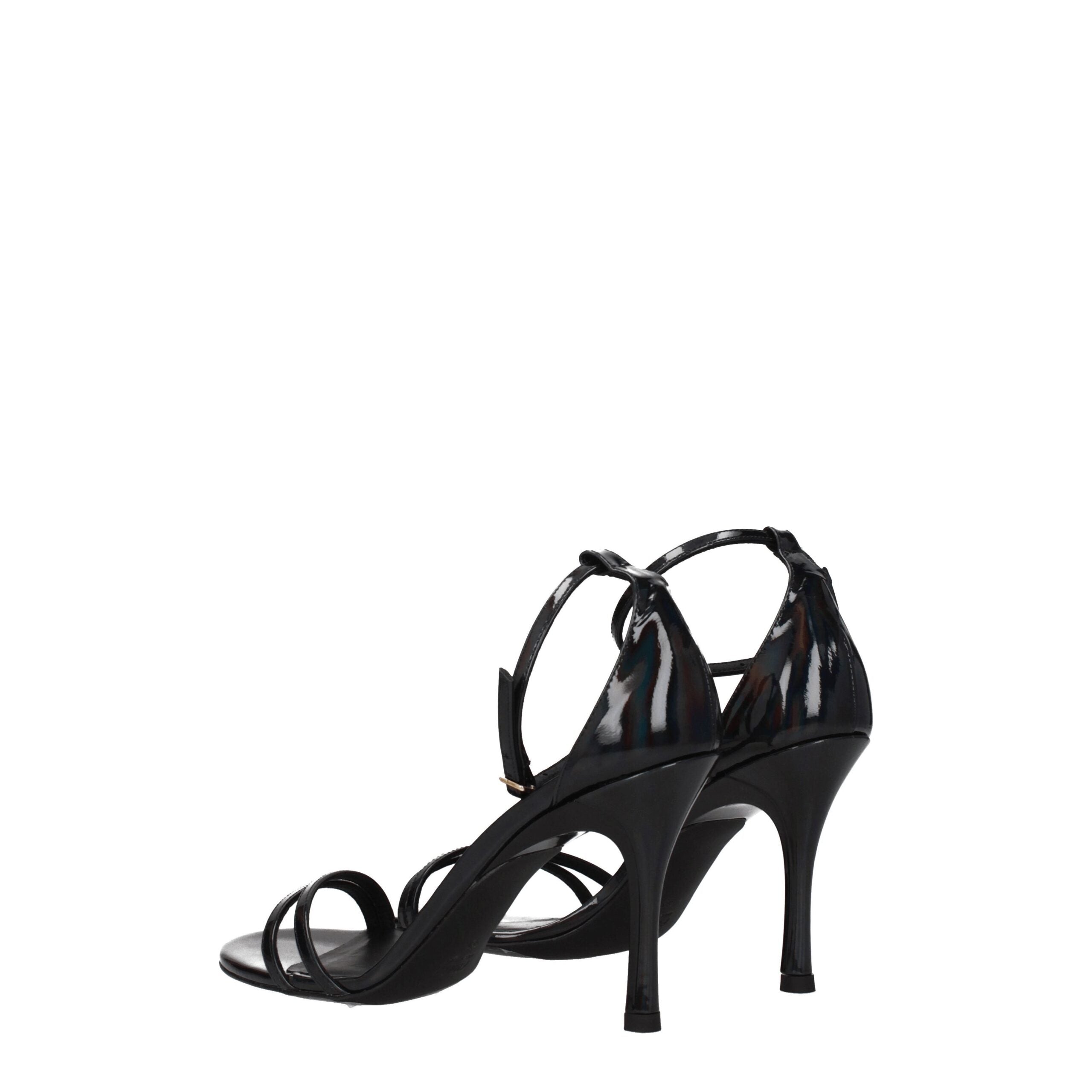 Furla Black Leather Sandal