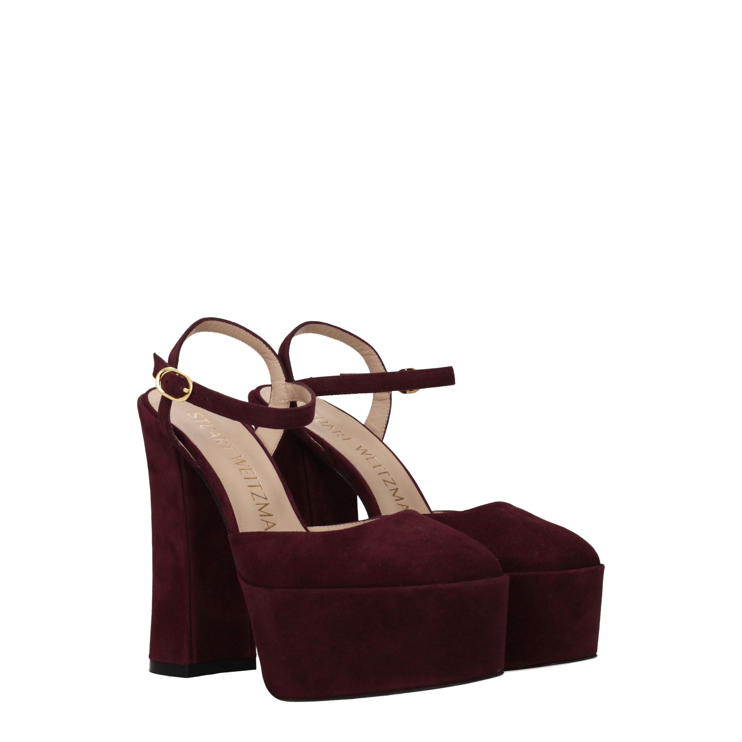 Stuart Weitzman Red Leather Sandal