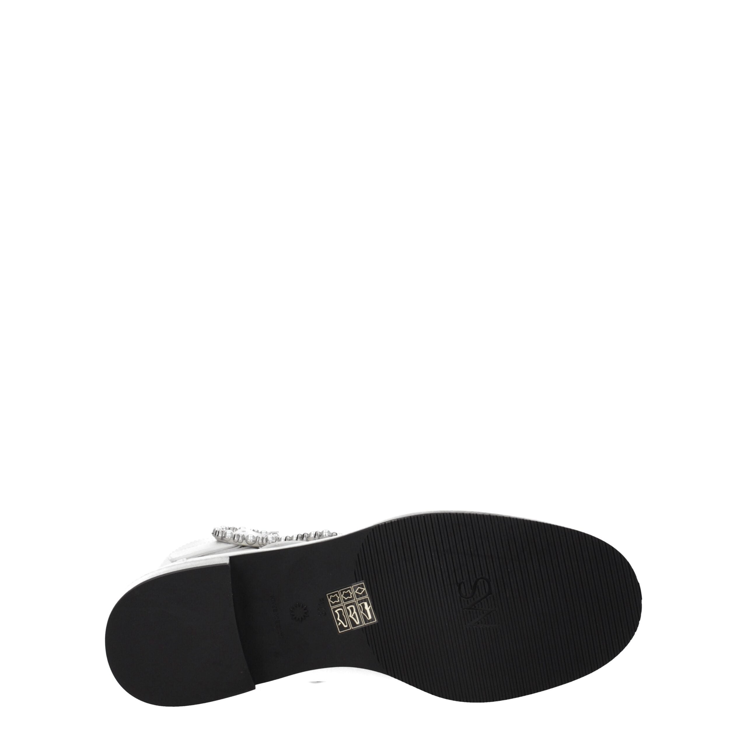Stuart Weitzman White Leather Ankle