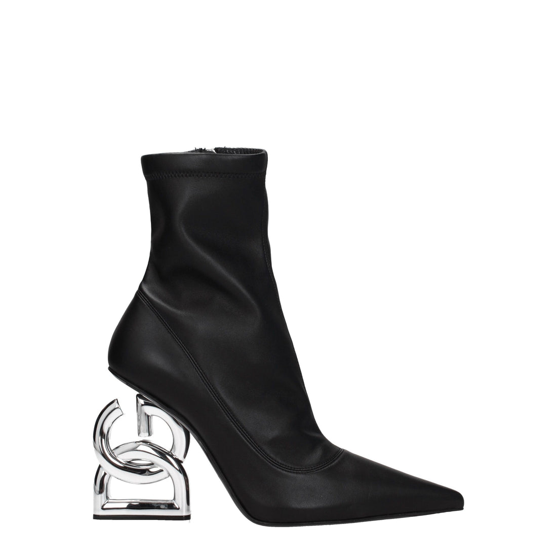 Dolce & Gabbana Black Leather Ankle Boots