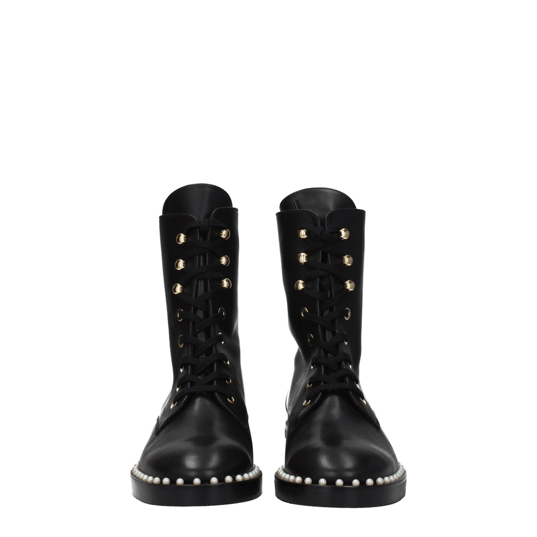 Stuart Weitzman Black Leather Ankle Boots