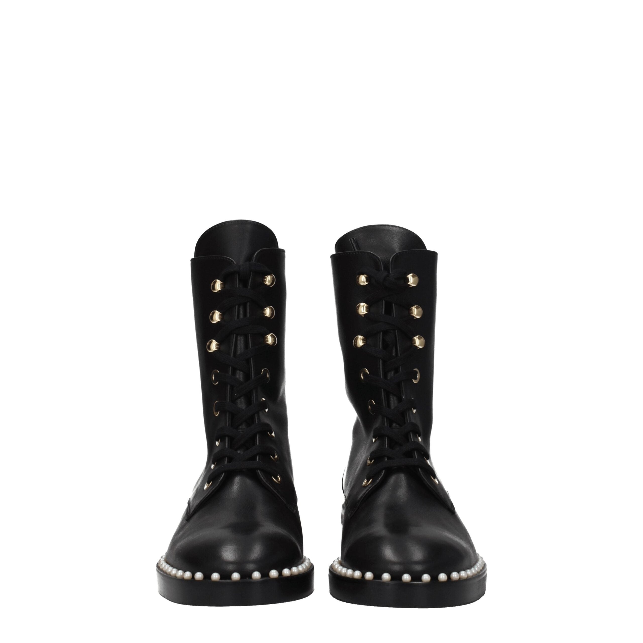 Stuart Weitzman Black Leather Ankle