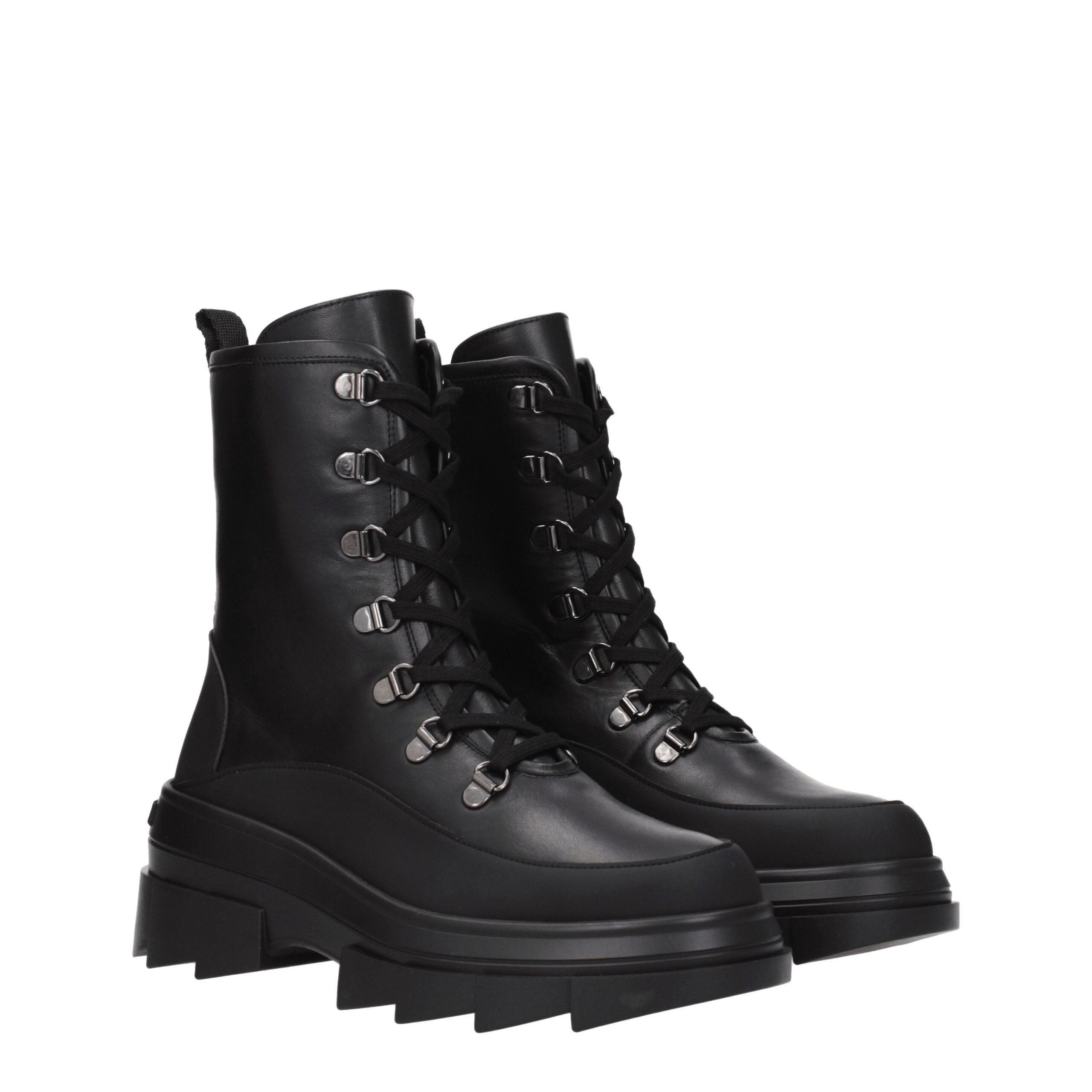 Stuart Weitzman Black Leather Ankle