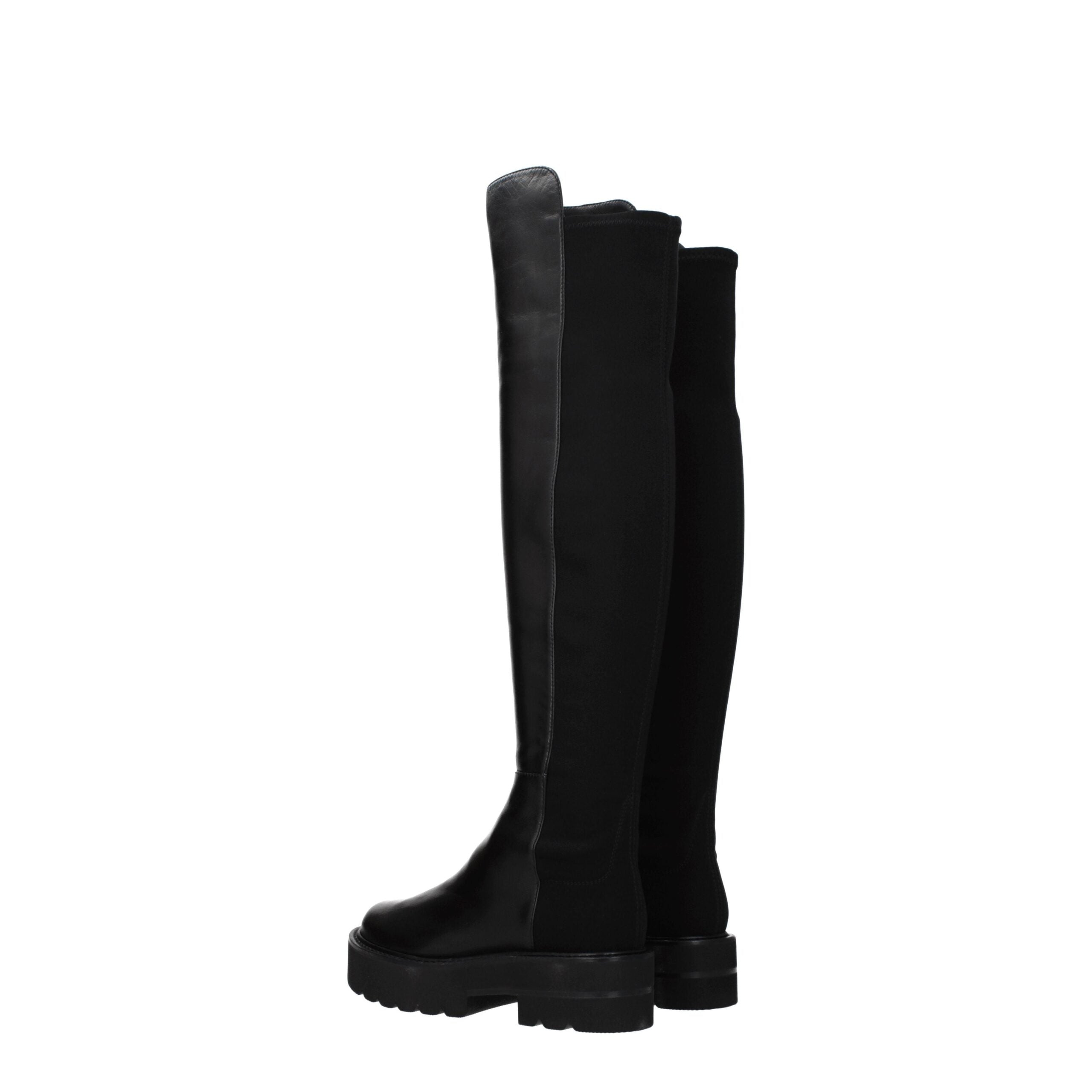 Stuart Weitzman Black Leather Boot