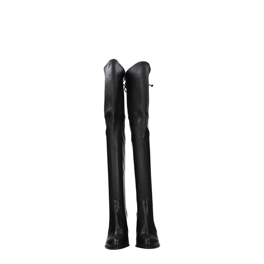 Stuart Weitzman Black Leather Over The Knee