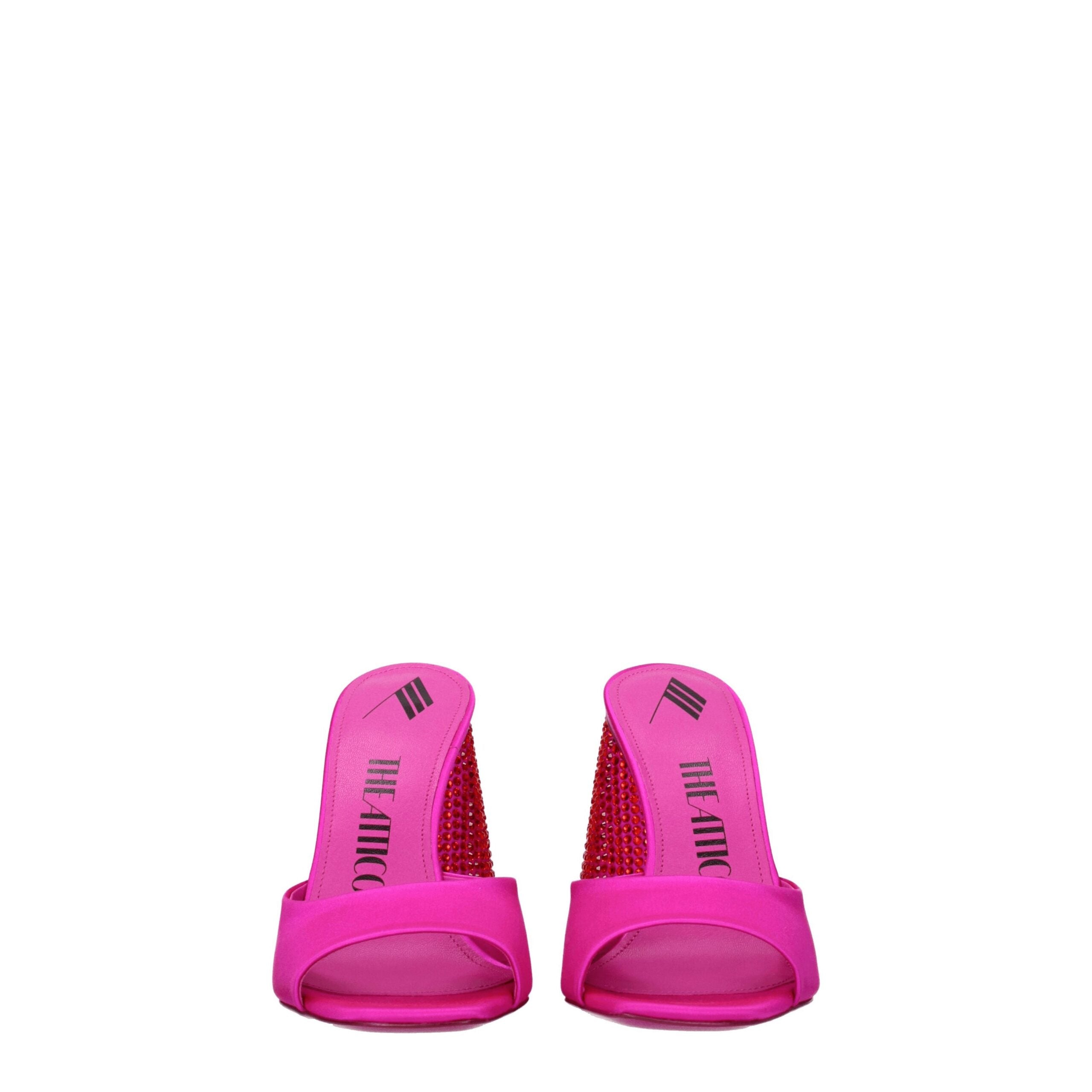 The Attico Pink Satin Sandal