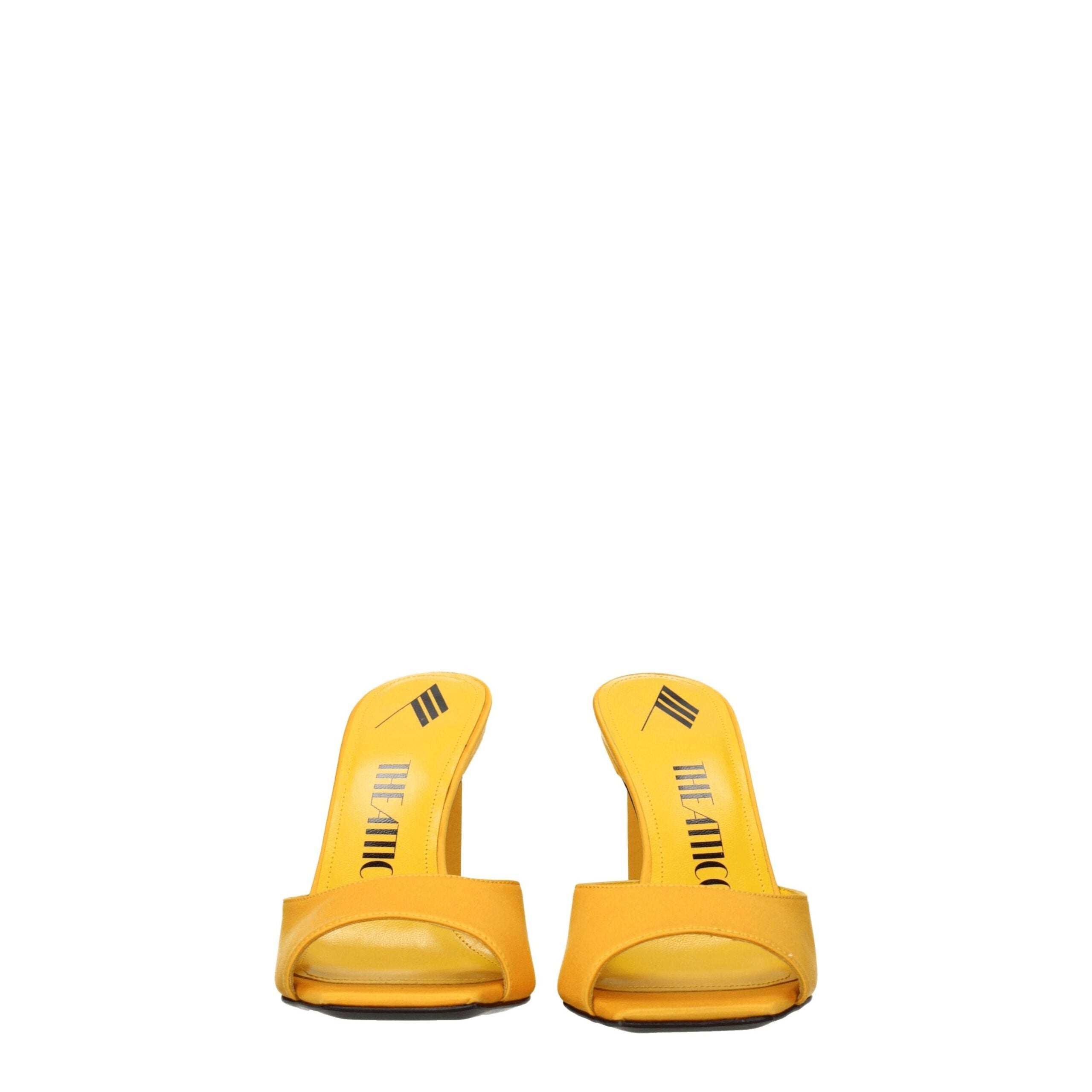 The Attico Orange Satin Sandal