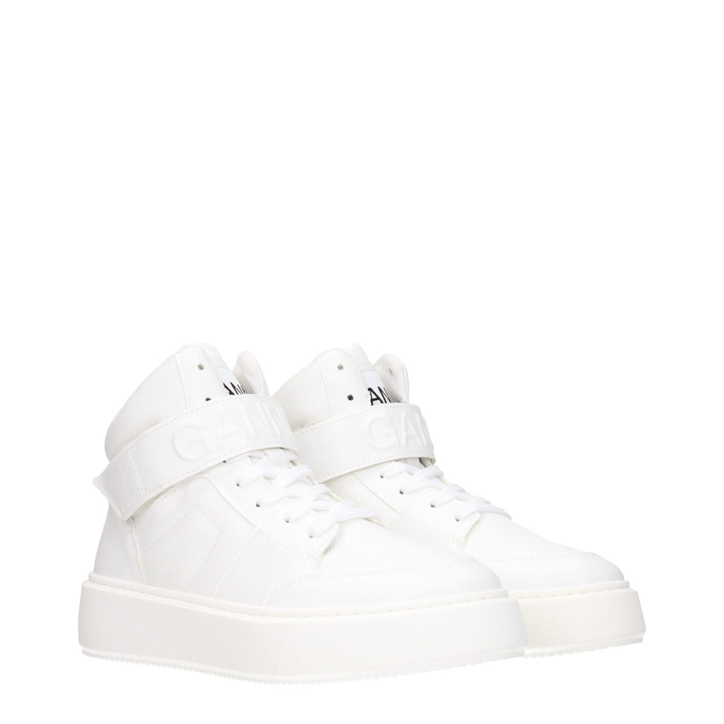 Ganni White Leather Sneakers