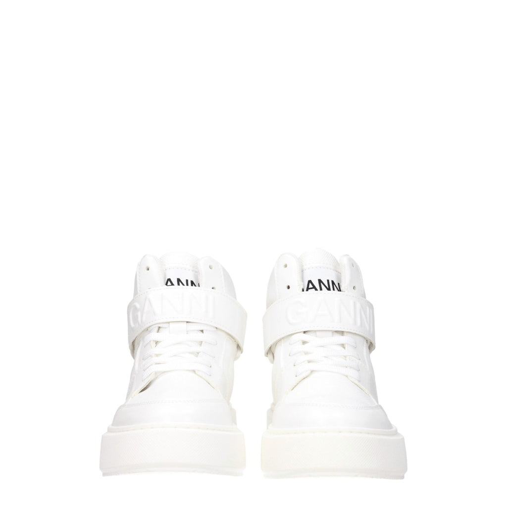 Ganni White Leather Sneakers