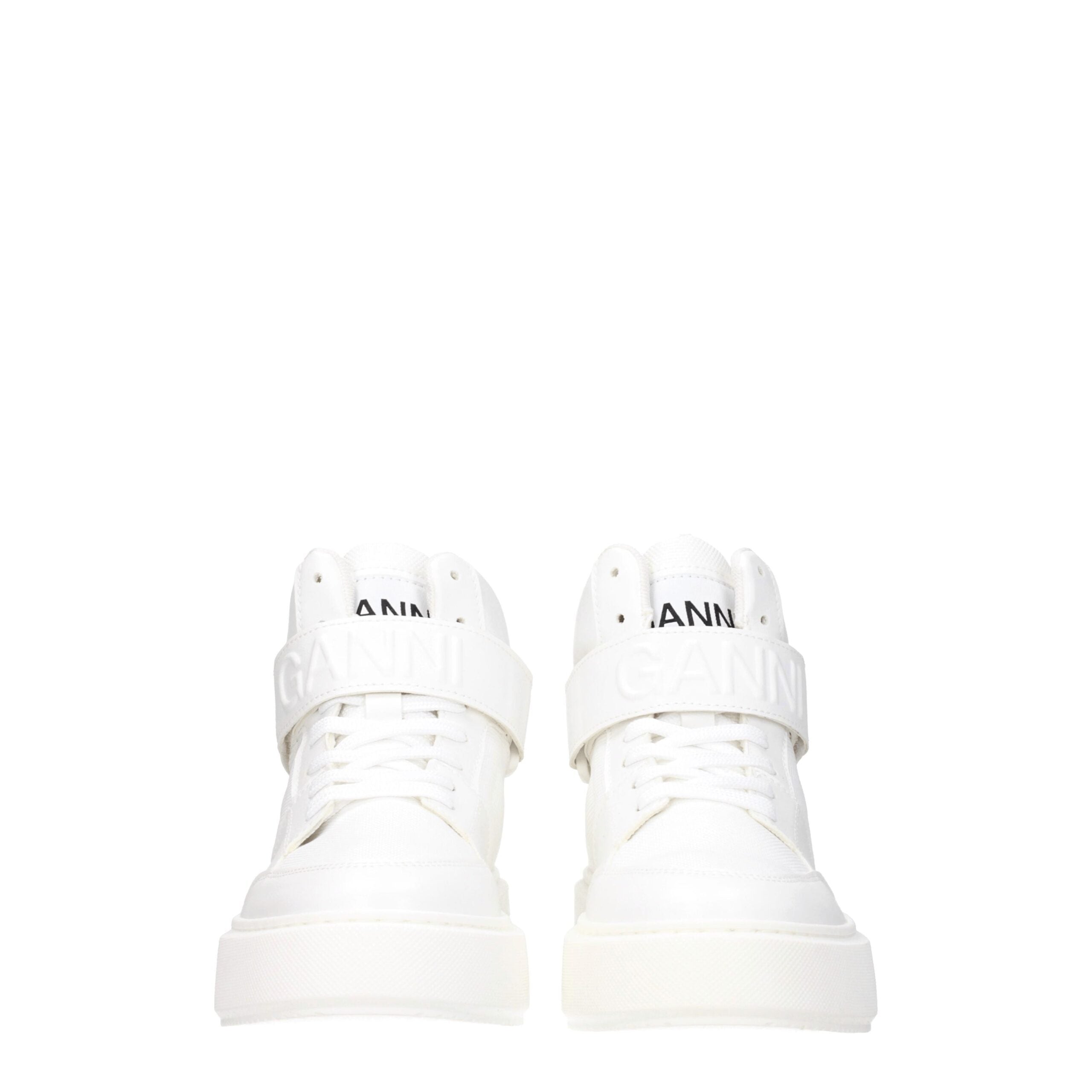 Ganni White Leather Sneakers