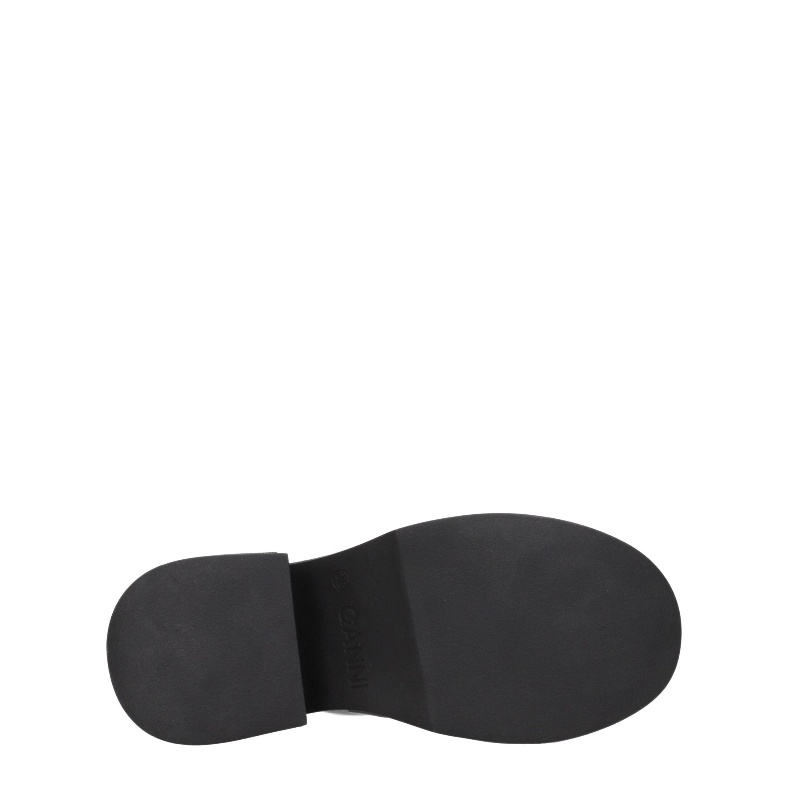 Ganni Black Leather Slipper
