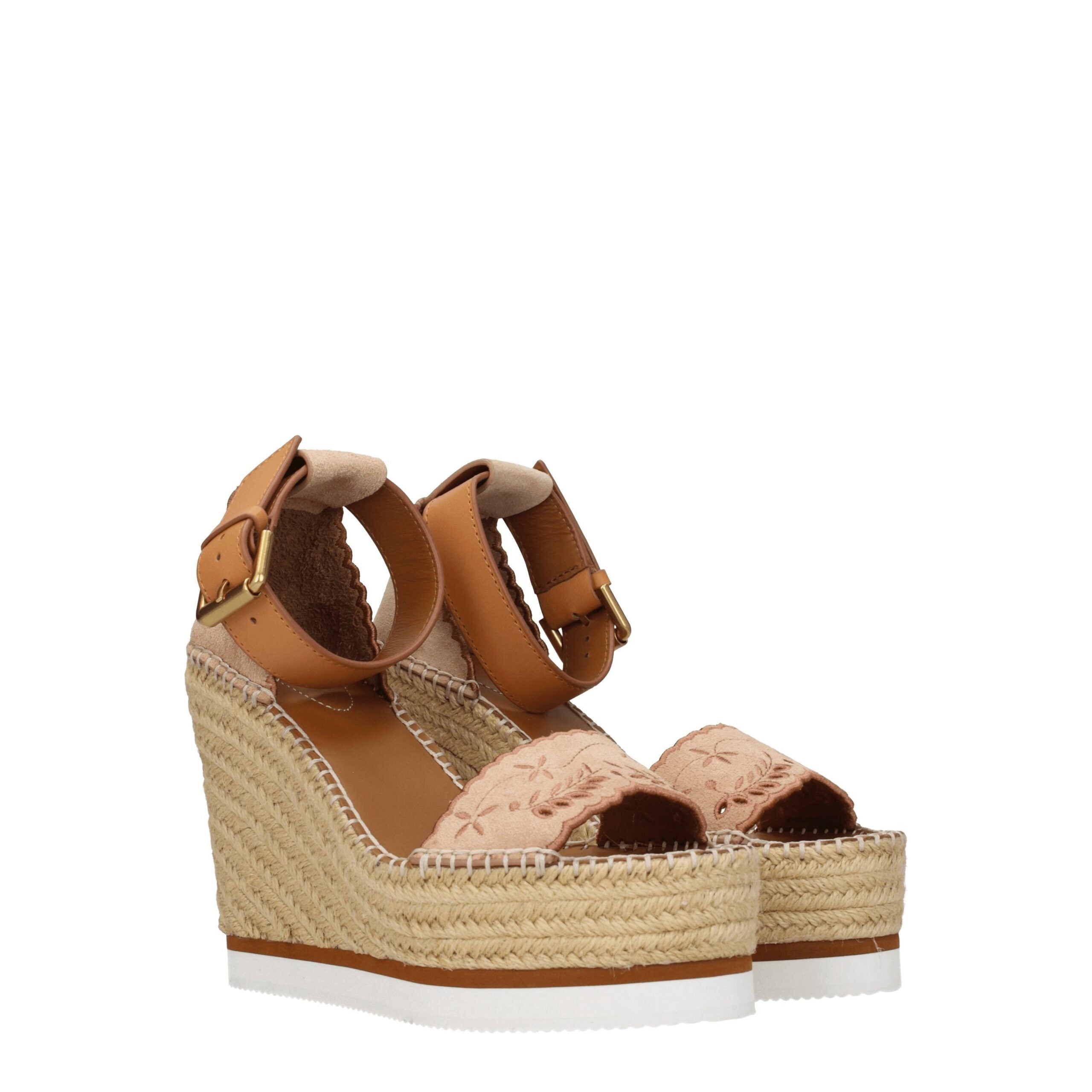 See By Chloé Beige Leather Wedge
