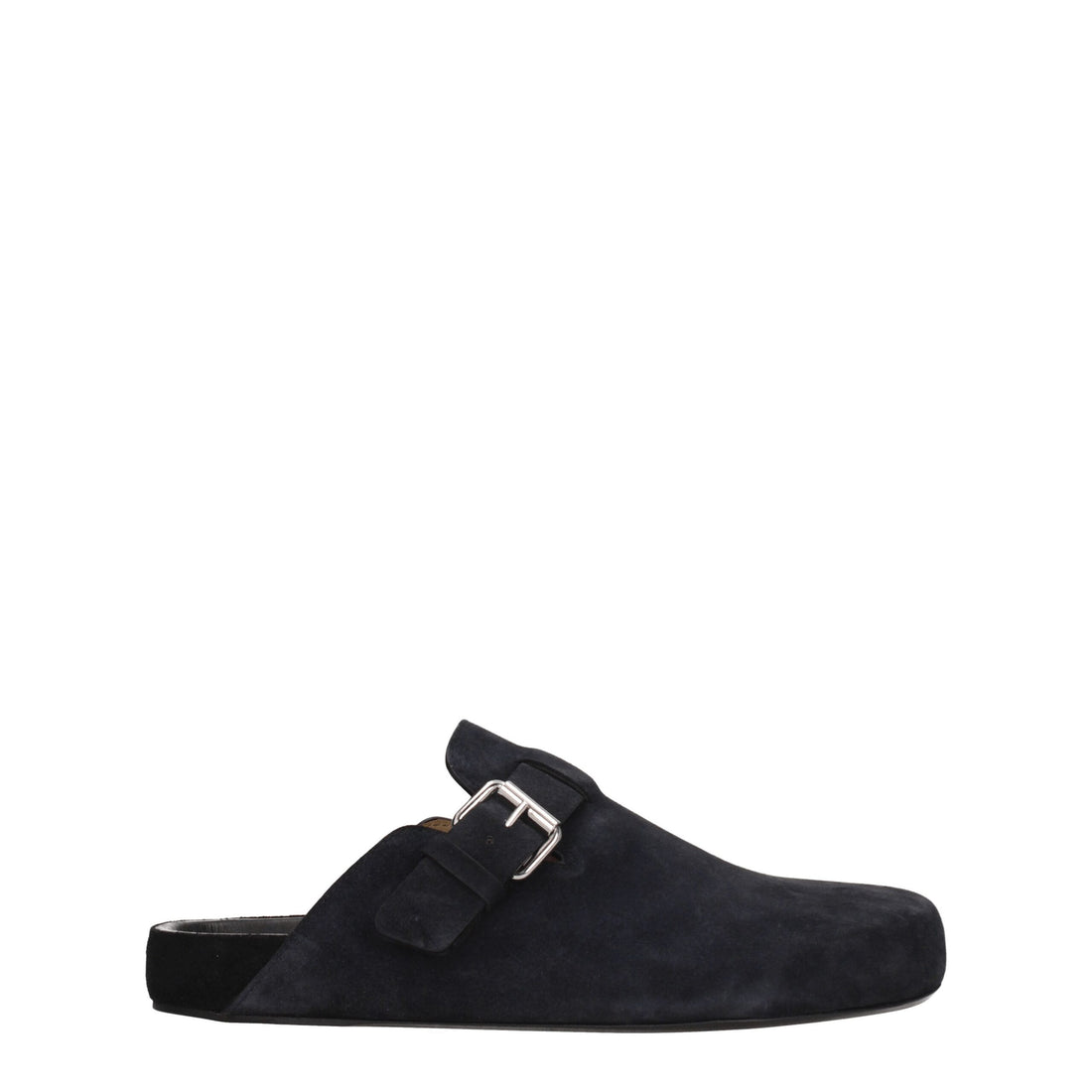 Isabel Marant Black Leather Slippers