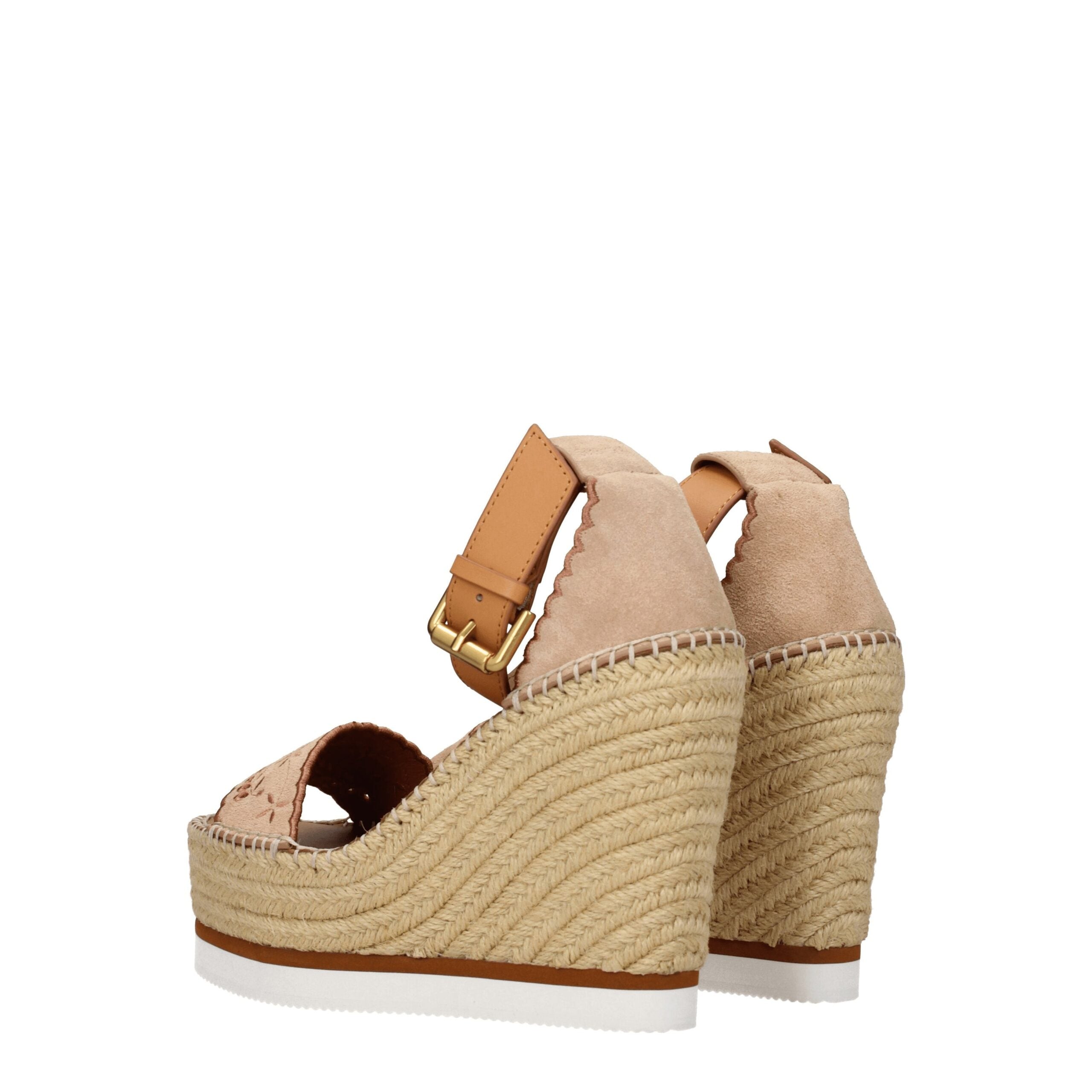 See By Chloé Beige Leather Wedge
