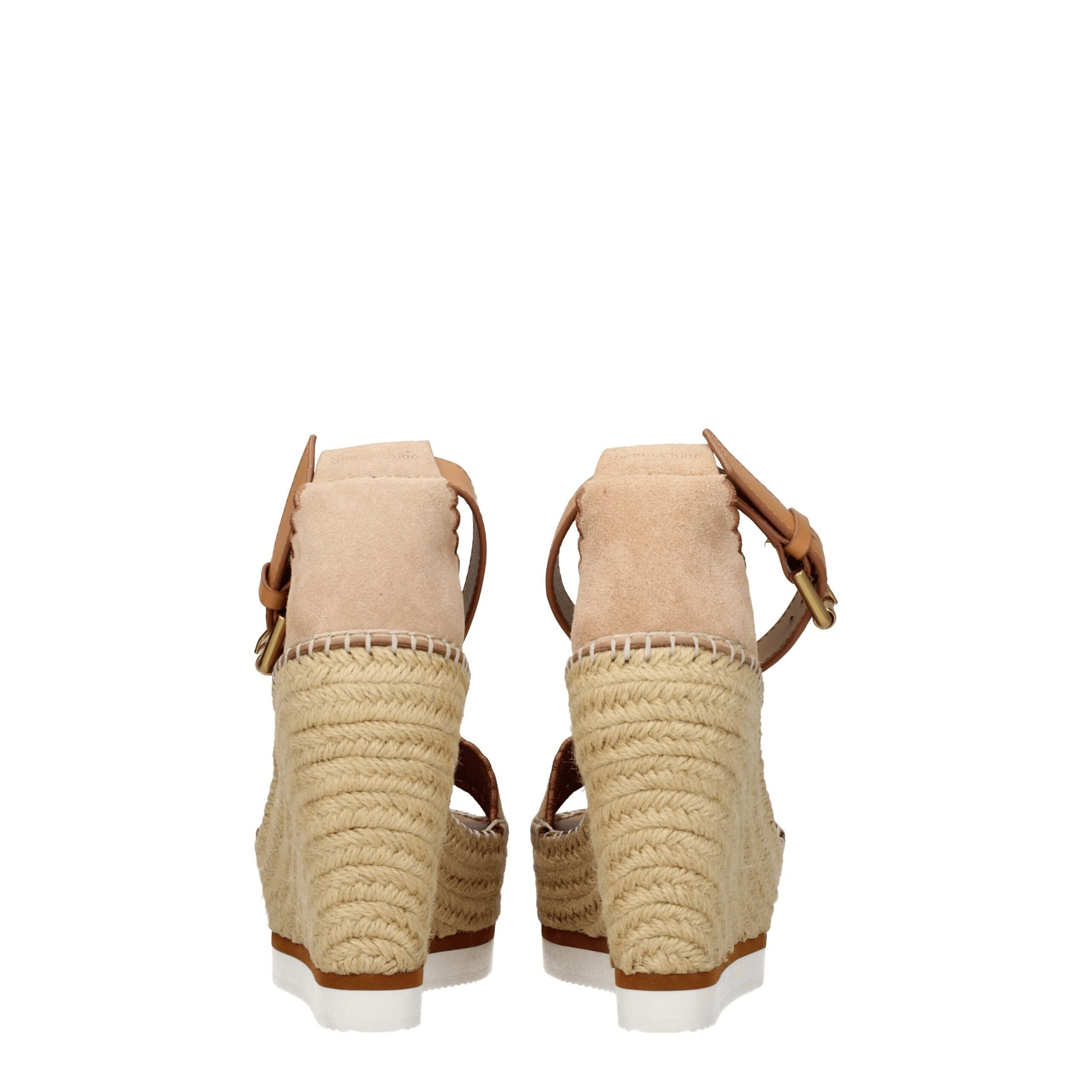 See By Chloé Beige Leather Wedge