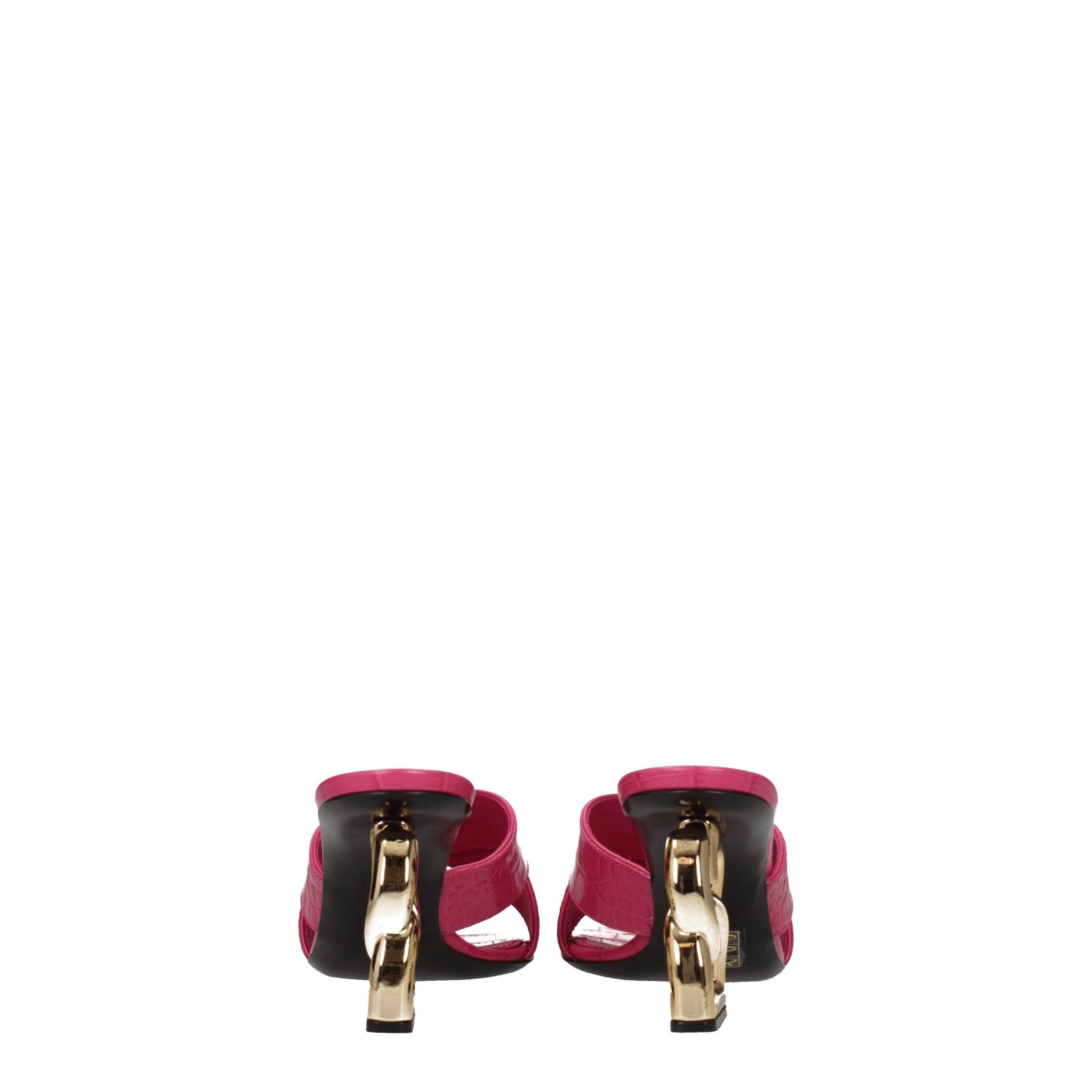 Dolce & Gabbana Pink Leather Sandal