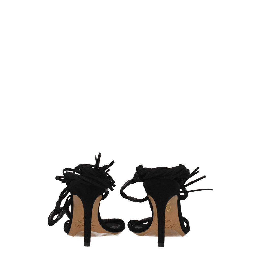 Isabel Marant Black Leather Sandal