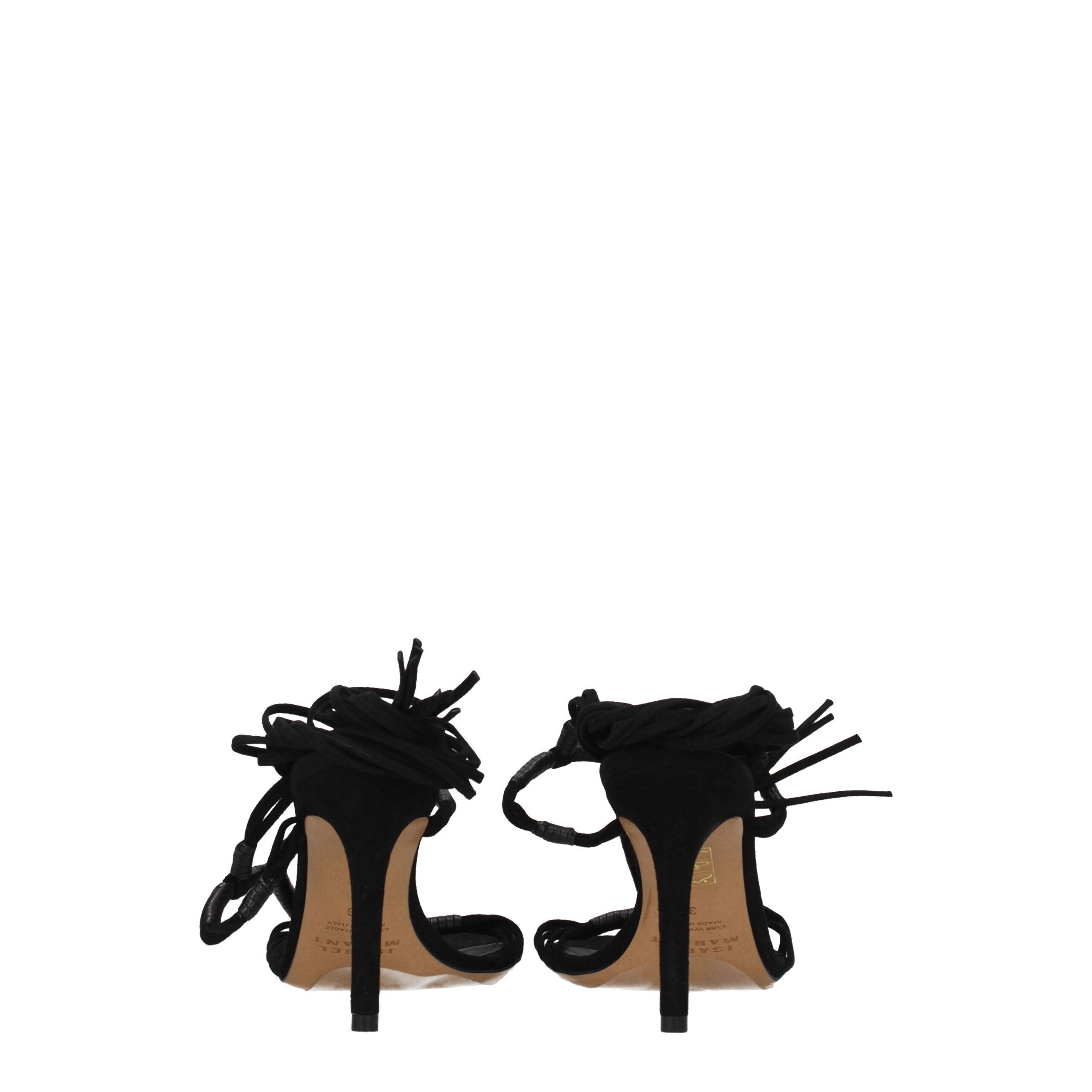 Isabel Marant Black Leather Sandal