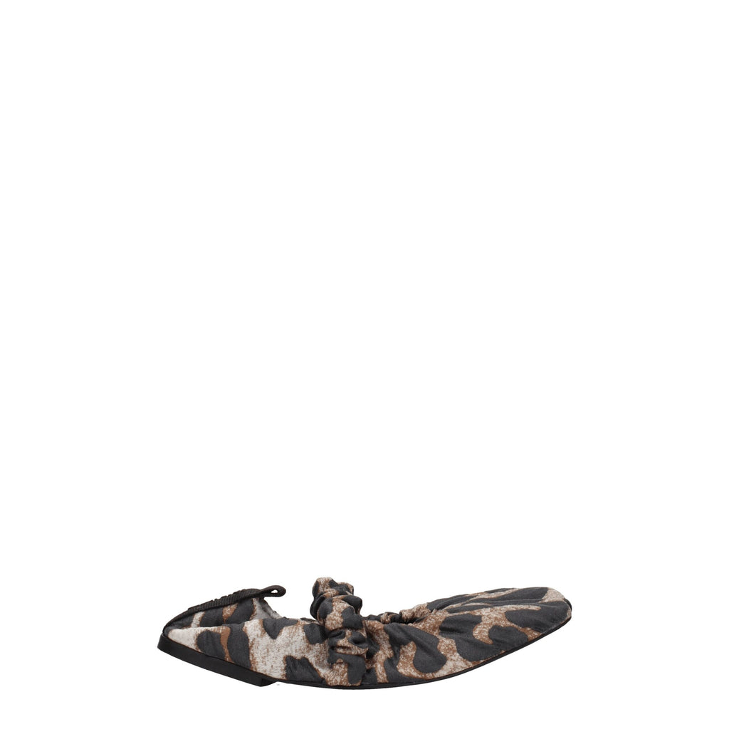 Ganni Beige Fabric Ballet Flat