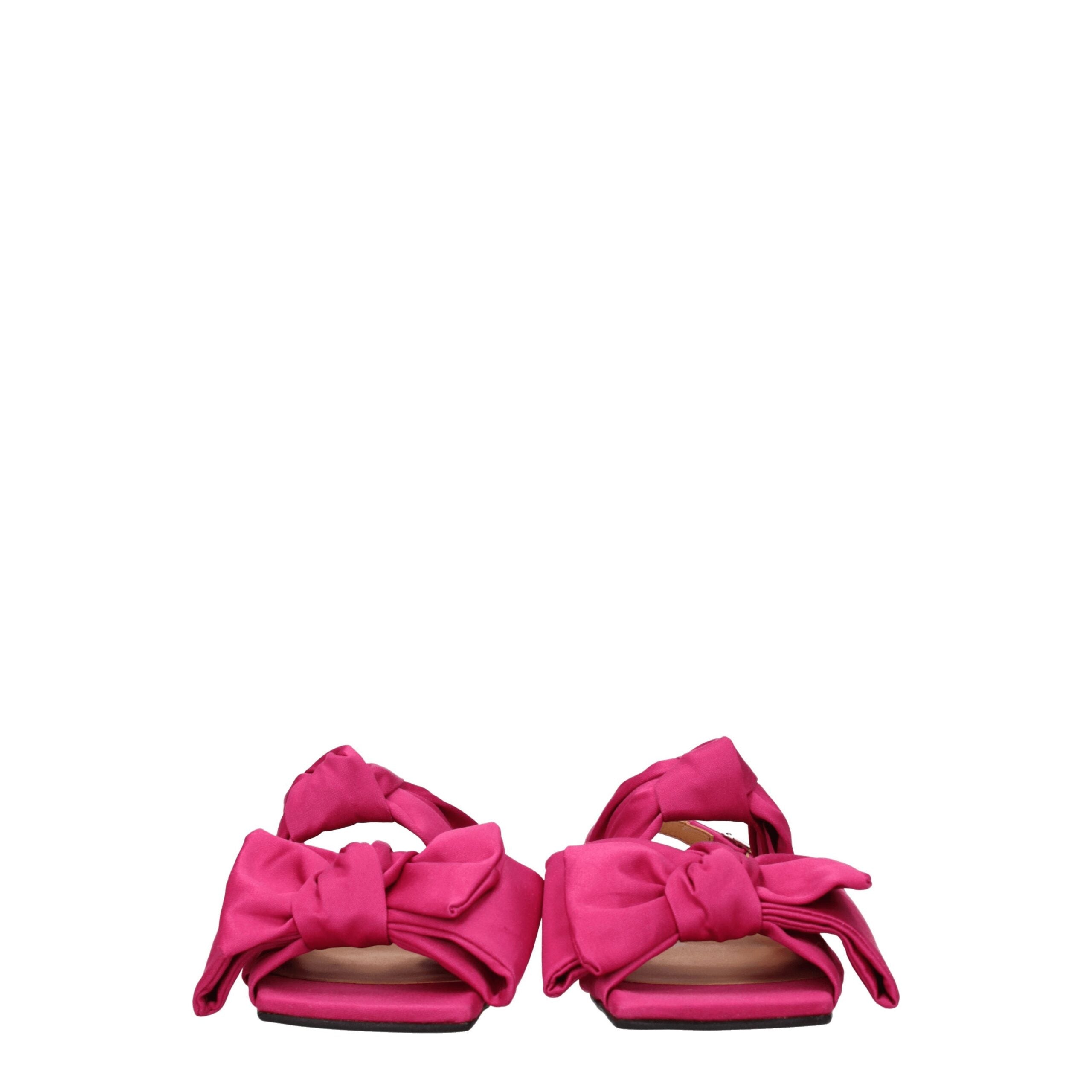 Ganni Pink Fabric Sandal