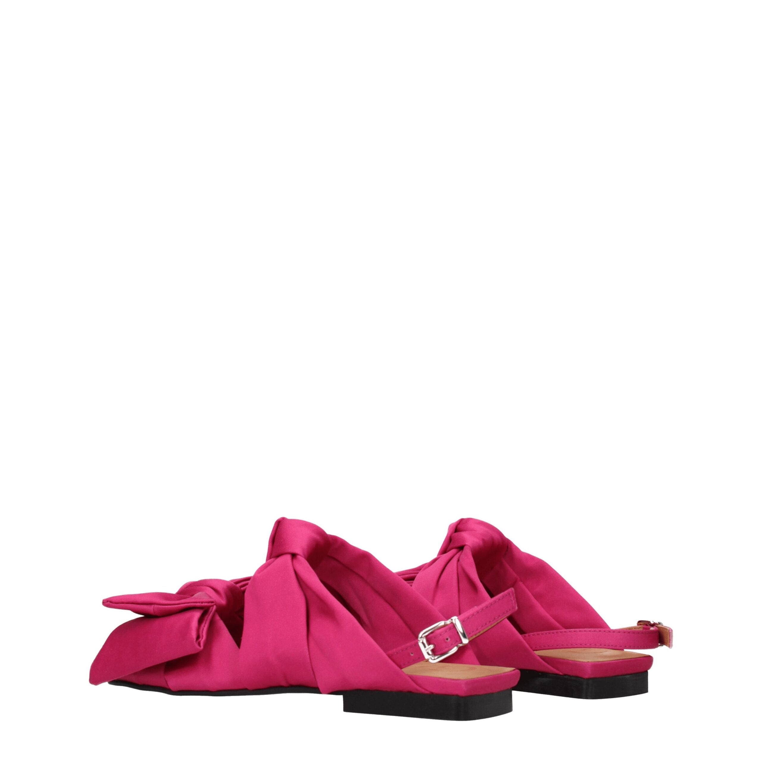 Ganni Pink Fabric Sandal
