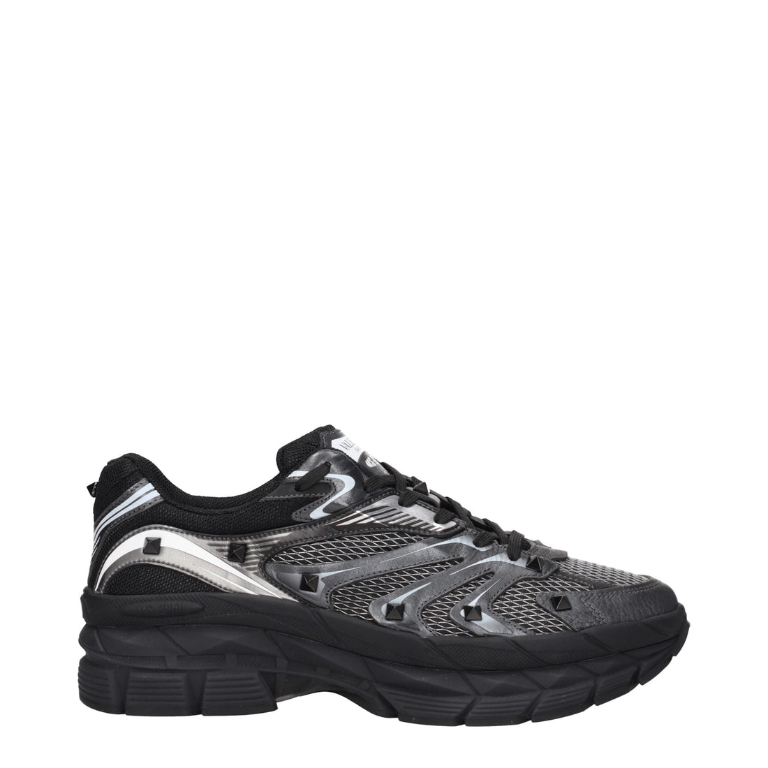 Valentino Garavani Black Fabric Athletic Sneakers
