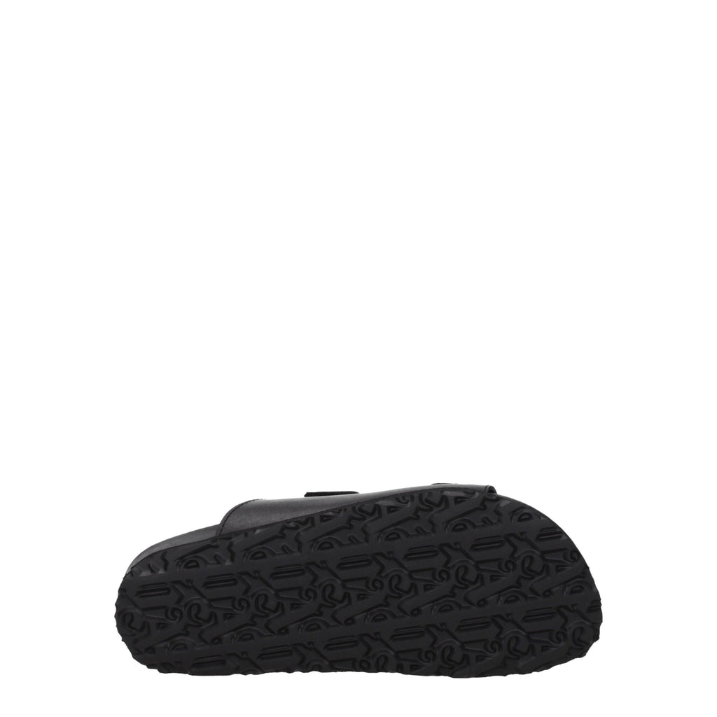 Palm Angels Black Leather Sandal