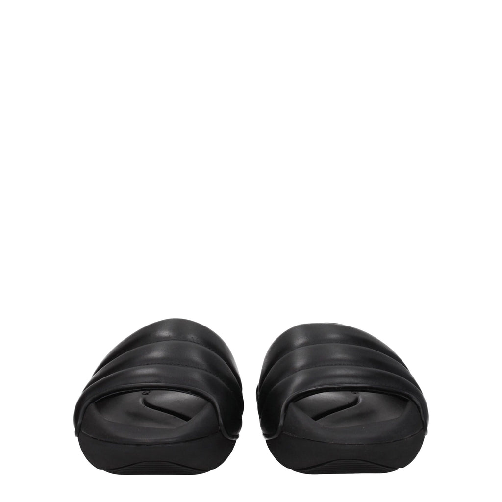 Balmain Black Leather Slipper