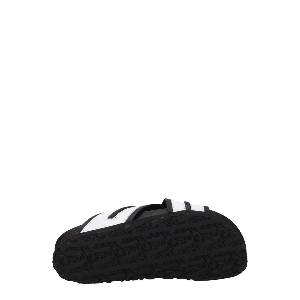 Palm Angels White Leather Slipper