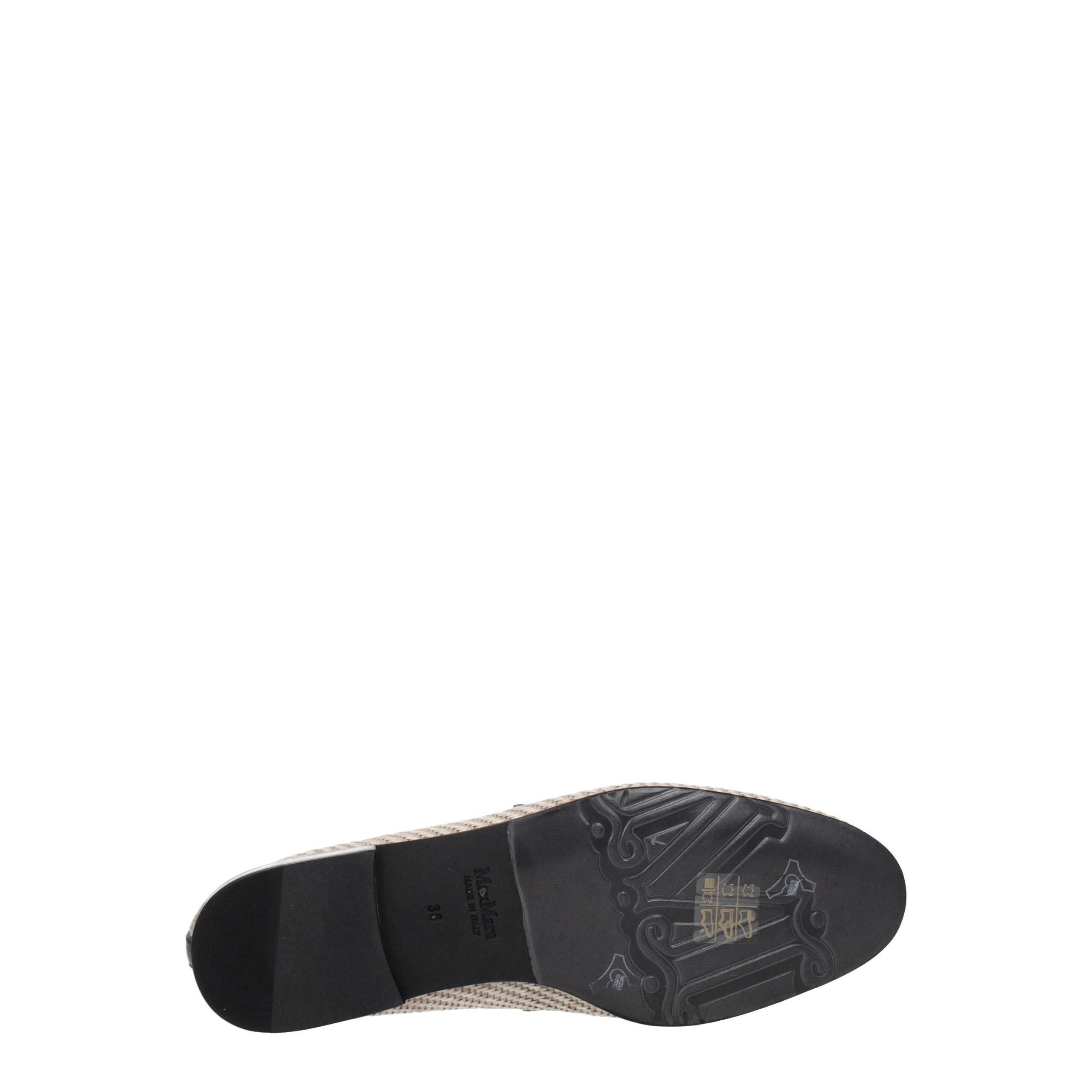 Max Mara Beige Fabric Loafer