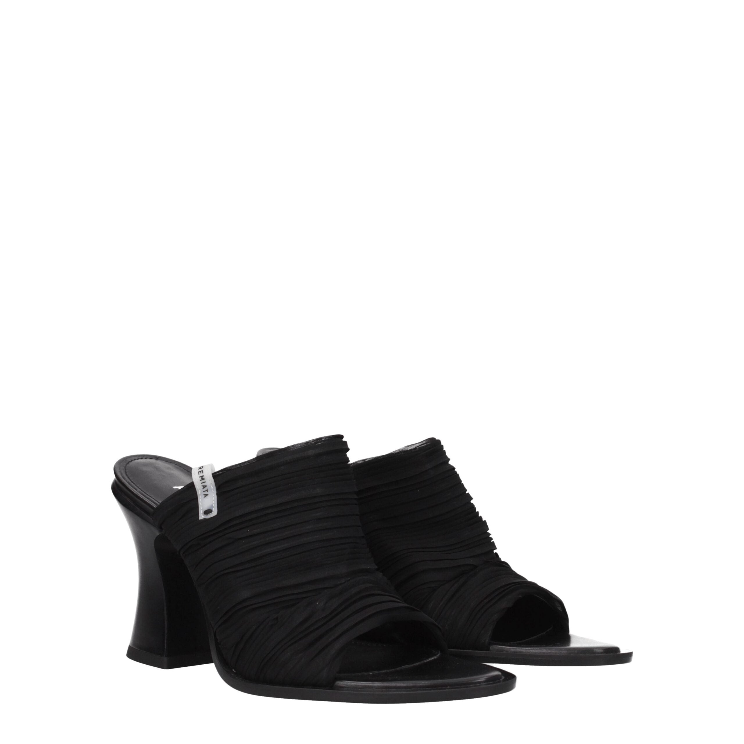 Premiata Black Fabric Sandal