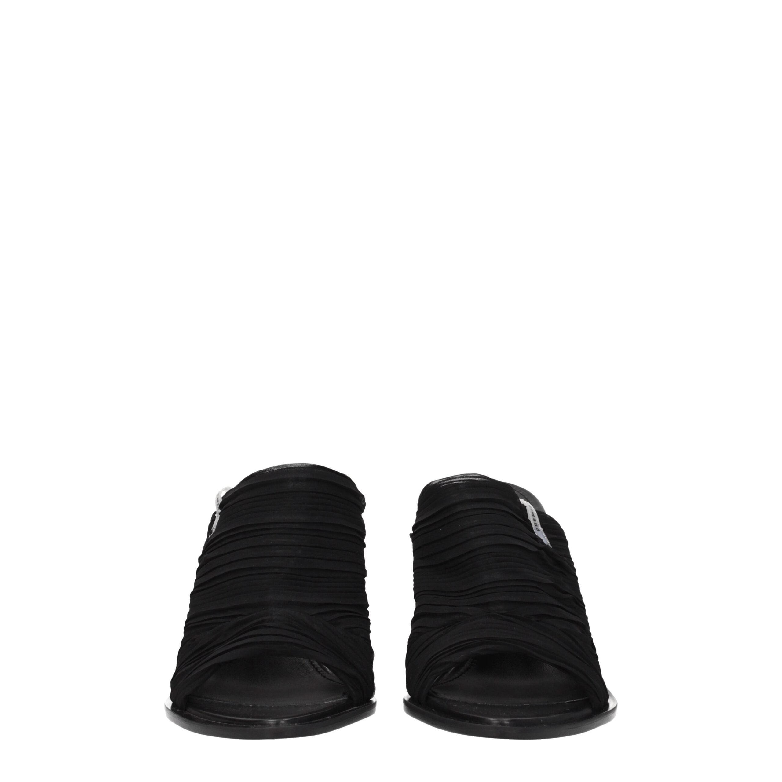 Premiata Black Fabric Sandal