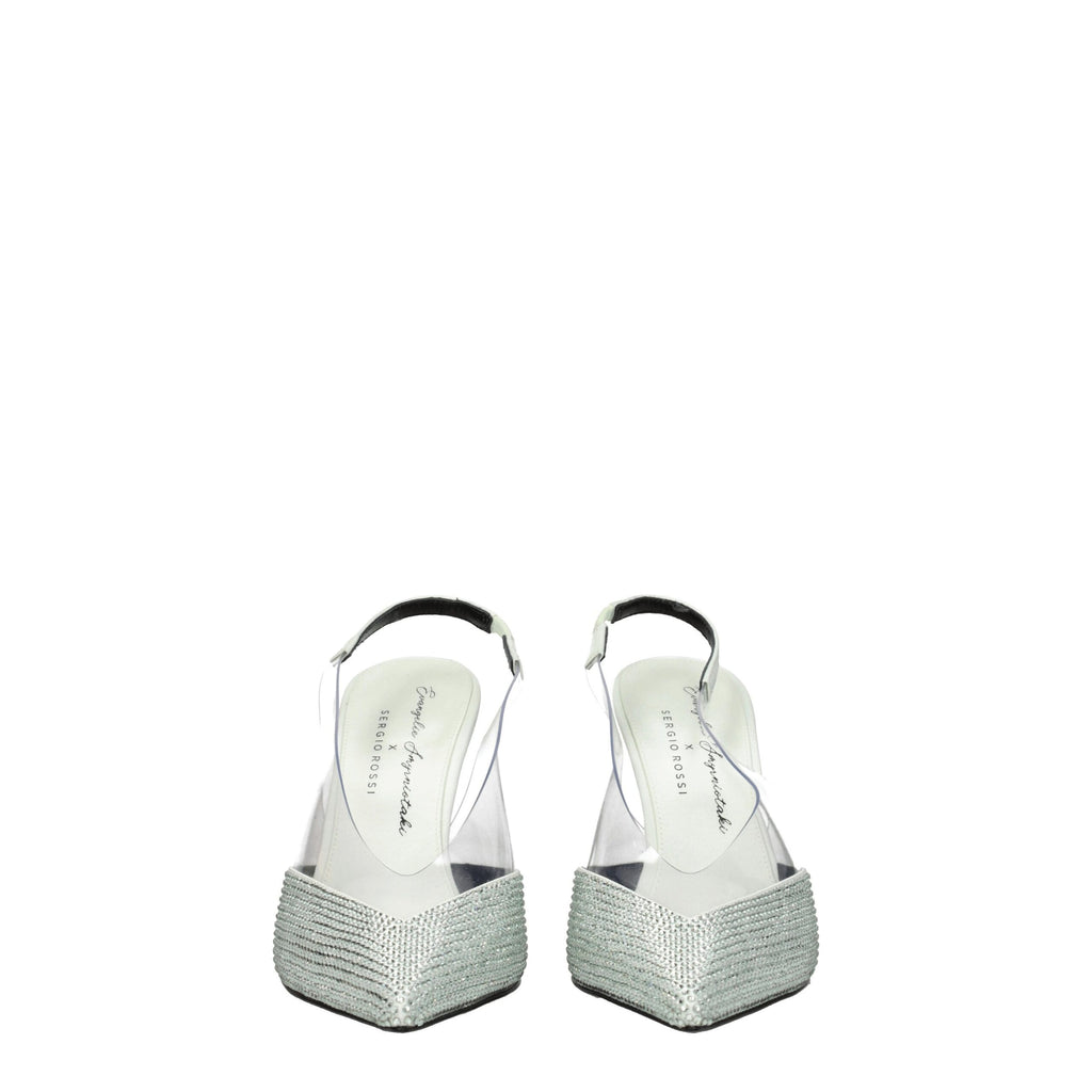 Sergio Rossi Green Satin Sandal