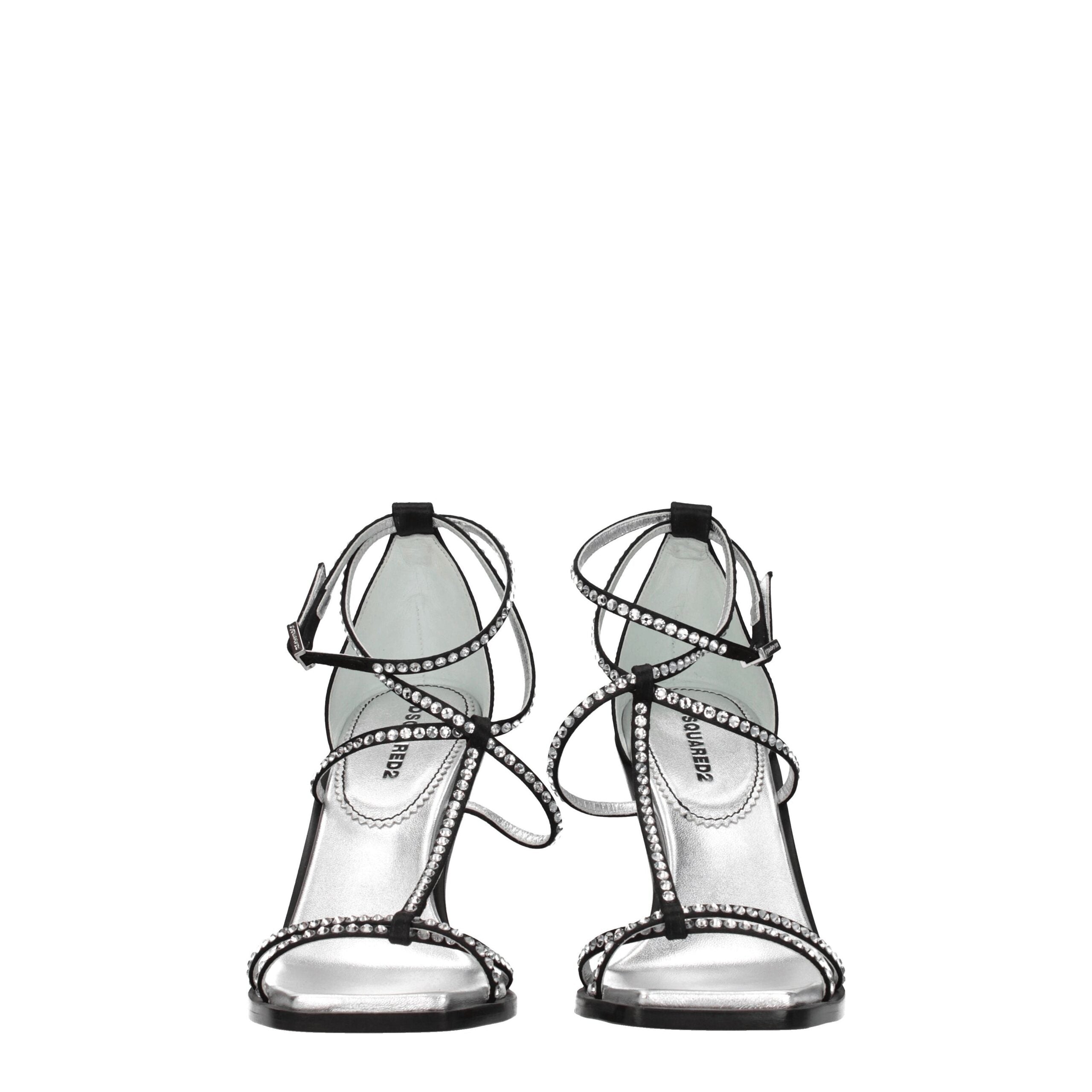 Dsquared² Black Satin Sandal