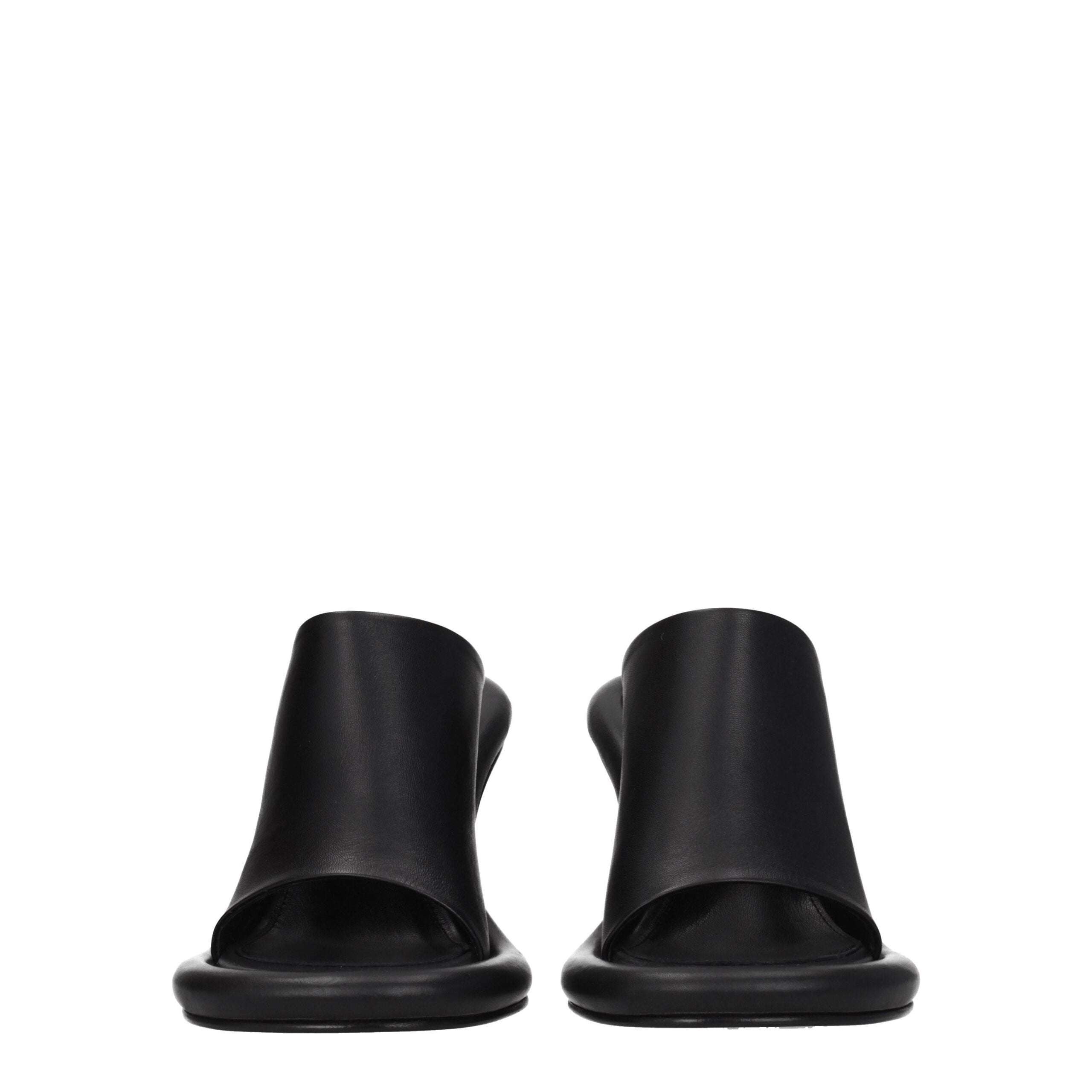 Jw Anderson Black Leather Sandal