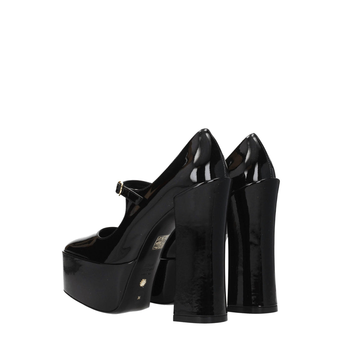 Stuart Weitzman Black Leather Platform Pumps