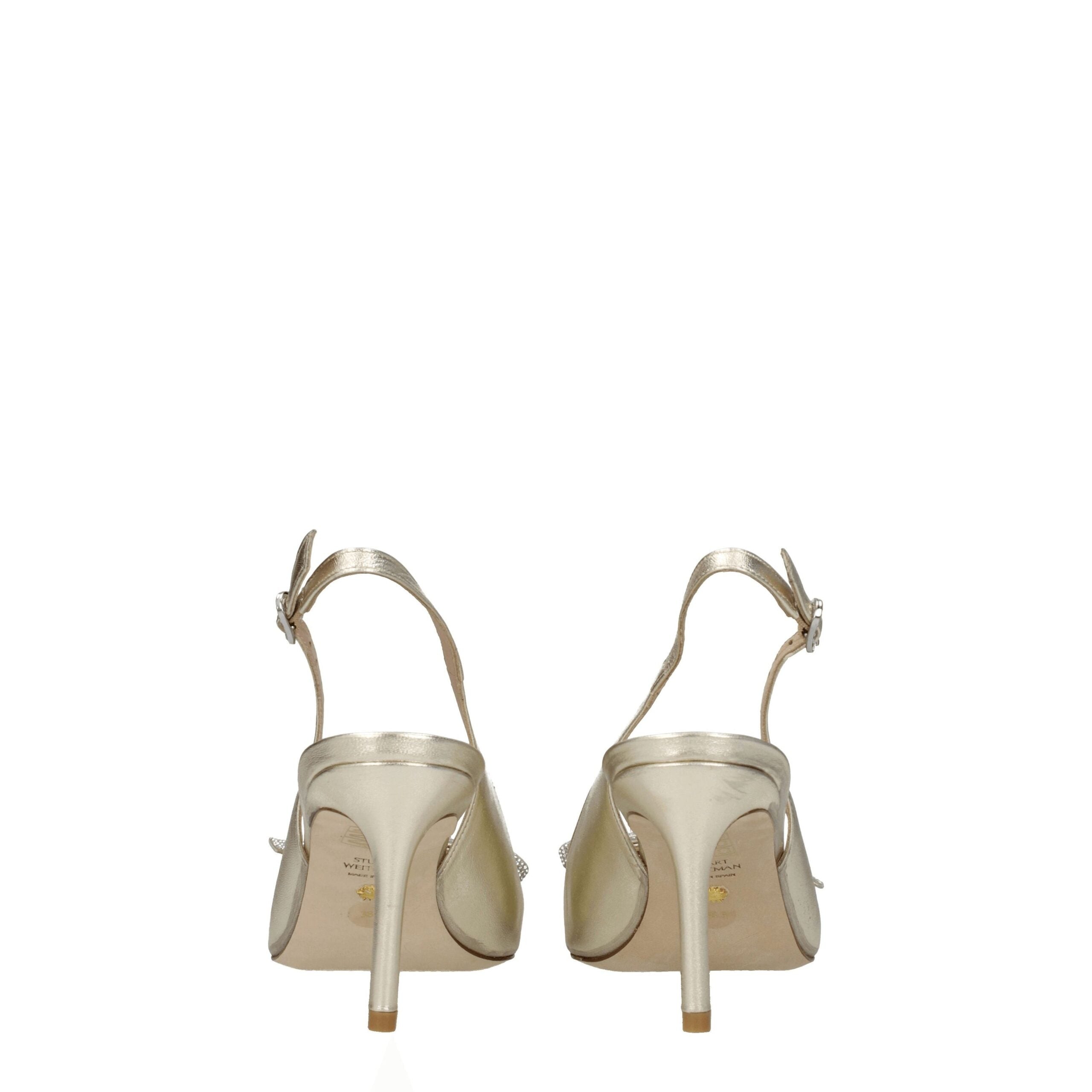 Stuart Weitzman Gold Leather Sandal