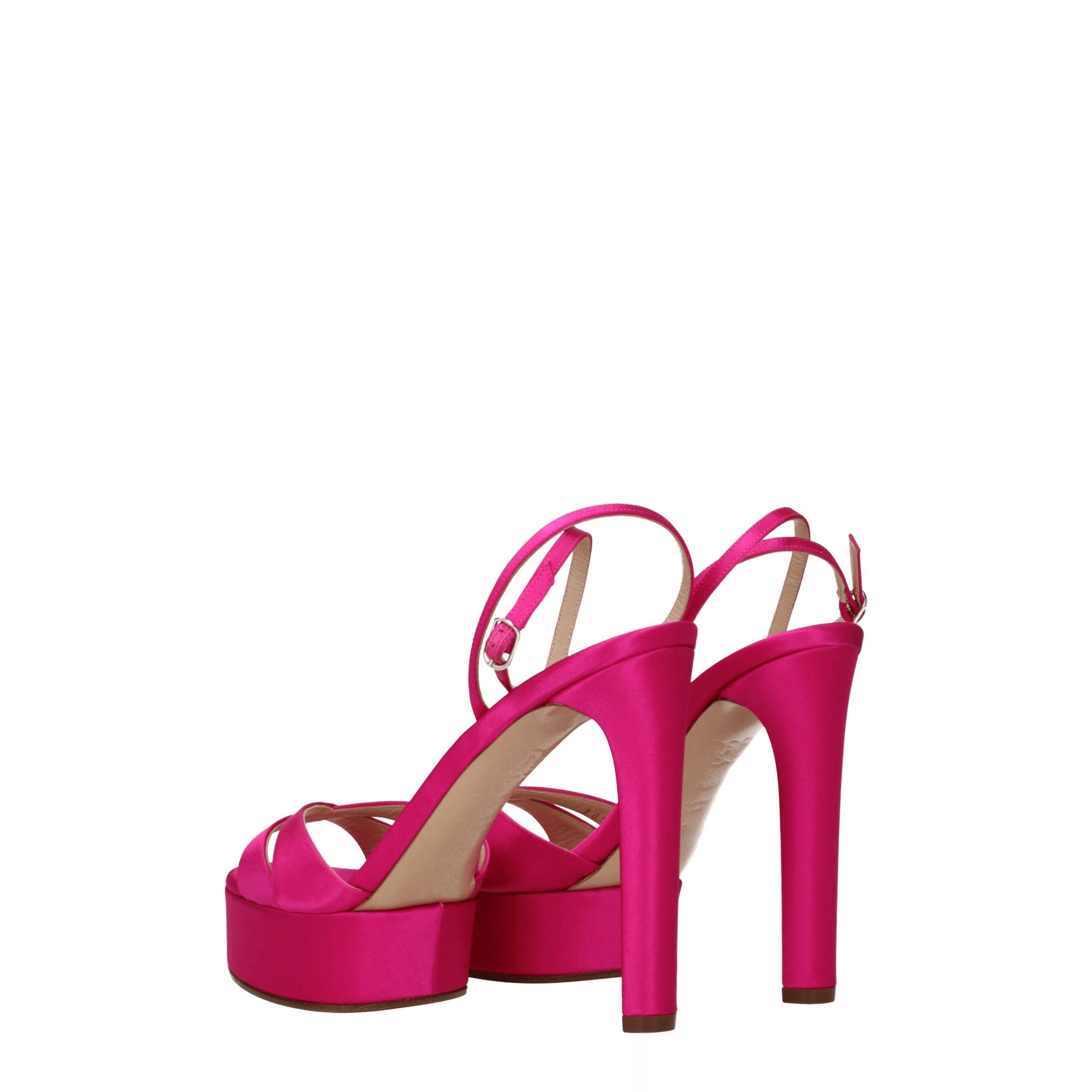 Casadei Pink Satin Sandal